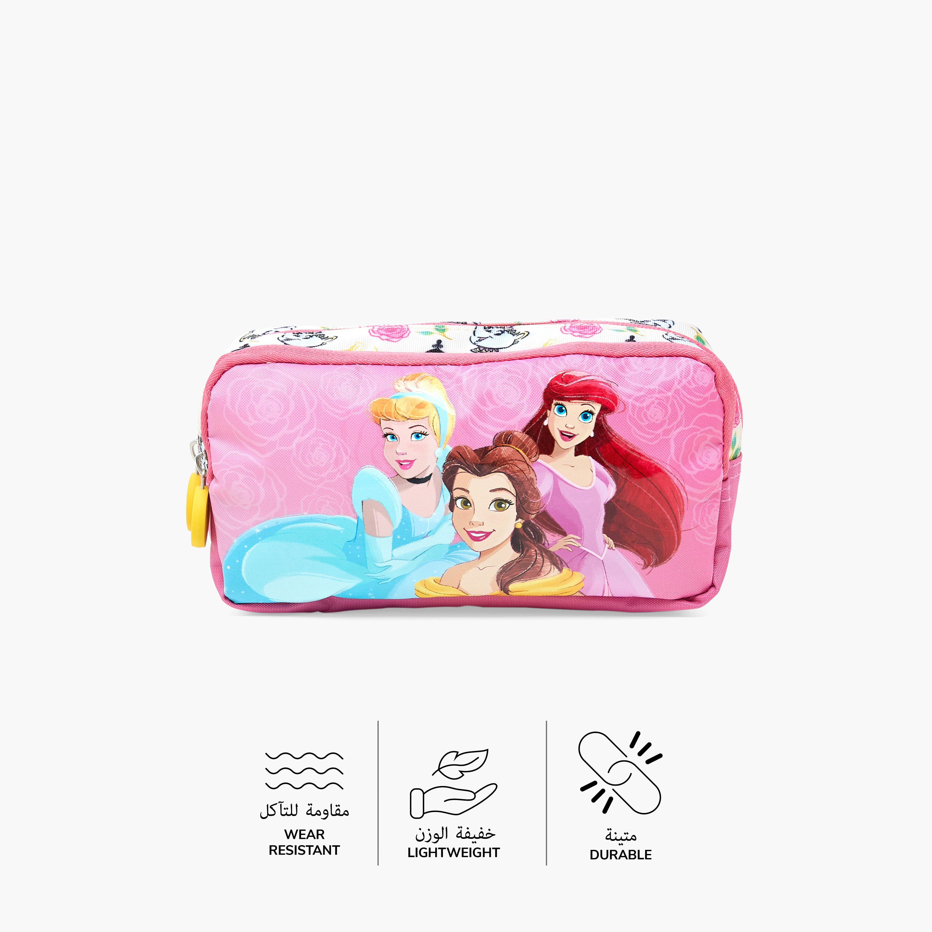 مقلمة بقسمين وسحاب إغلاق وطبعات برنسيس من ديزني-school-stationery-pencilcases-image-4