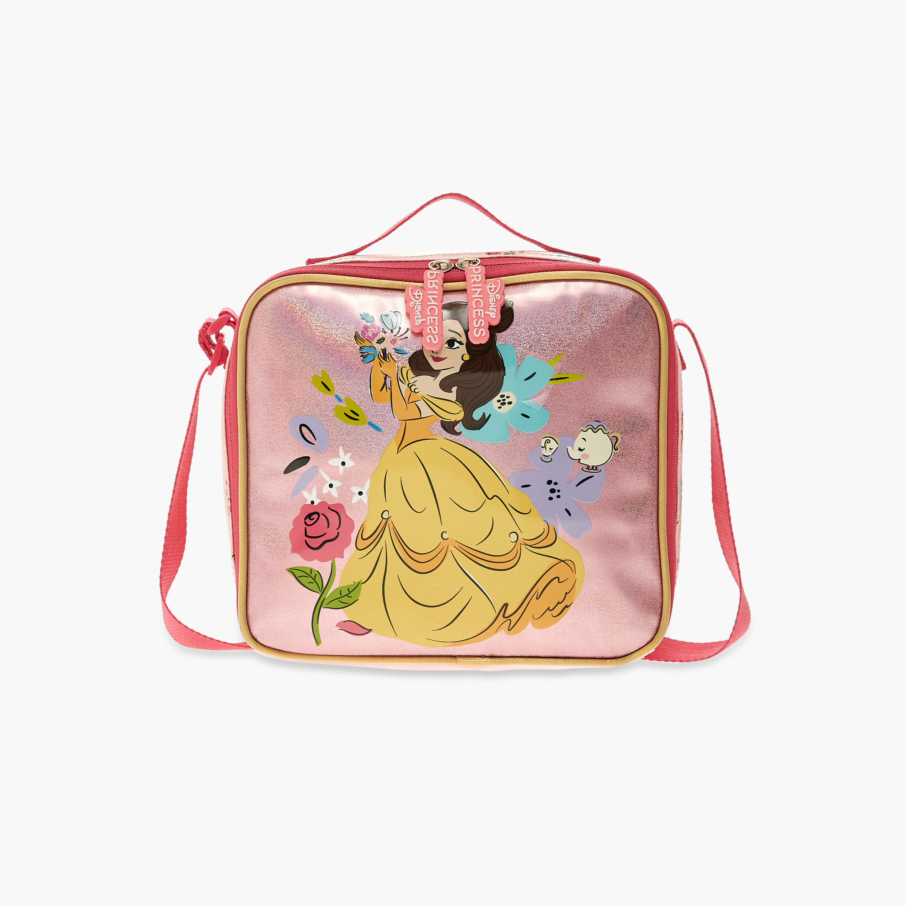 Buy Disney Belle Print Lunch Bag with Adjustable Strap and Zip Closure Online Babyshop UAE