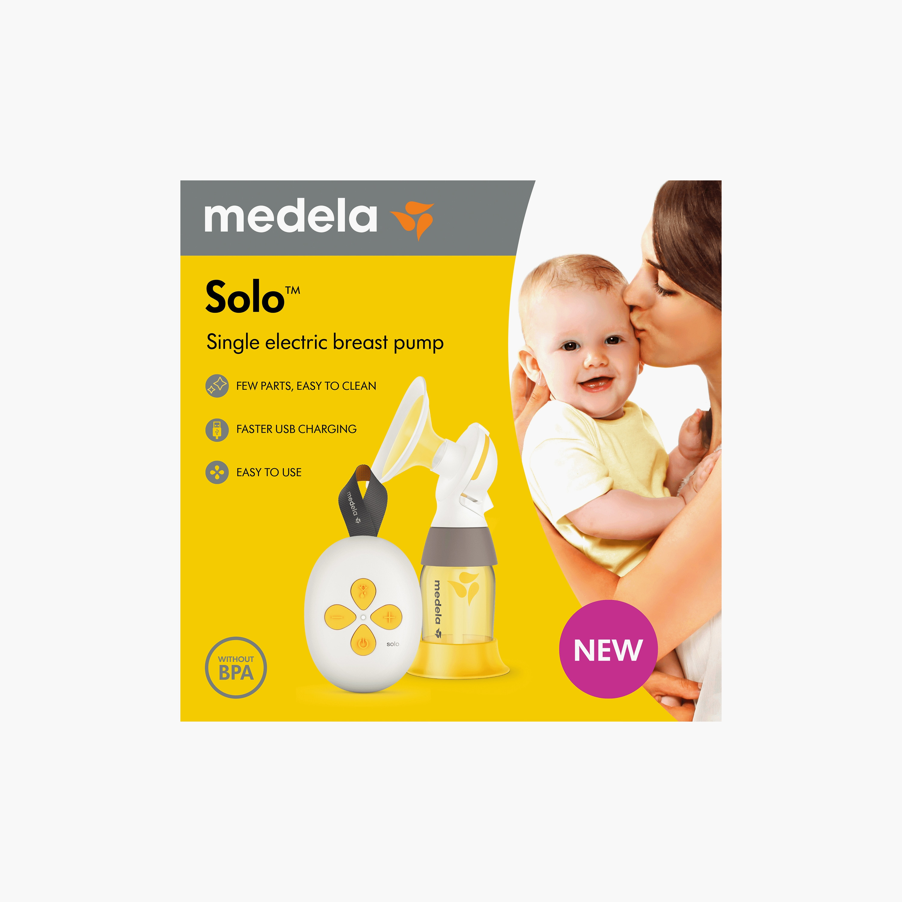 Medela Solo Single Electric Breast Pump with Personal Fit Flex Shield -baby-feeding-breastfeedingandcare-image-8