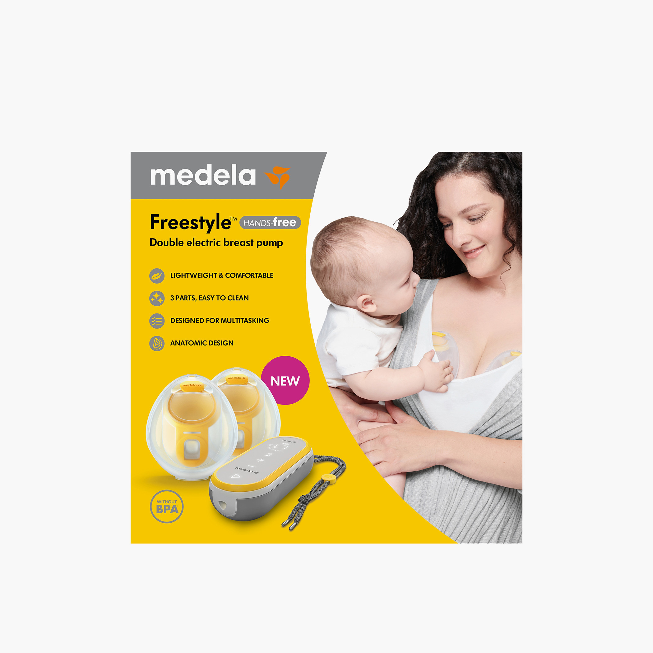 Medela Freestyle Hands-Free Wearable Double Electric Breast Pump-baby-feeding-breastfeedingandcare-image-9