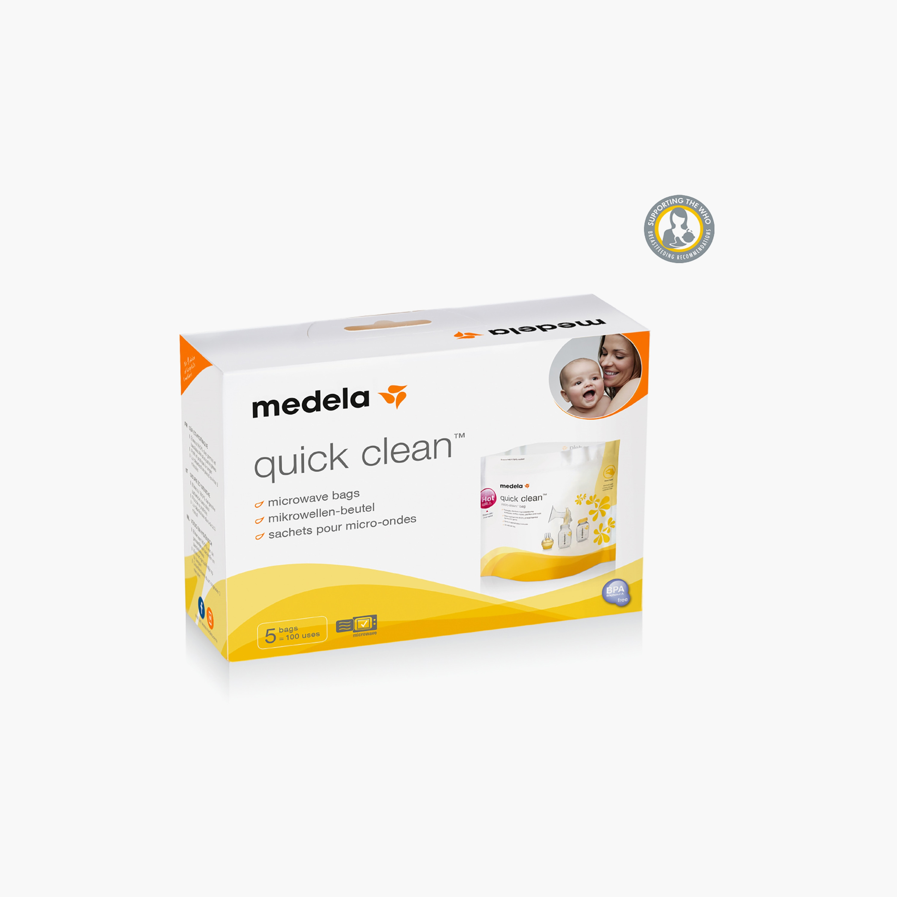 Medela 5-Piece Quick Clean Microwave Sterilization Bags-baby-feeding-breastfeedingandcare-image-1