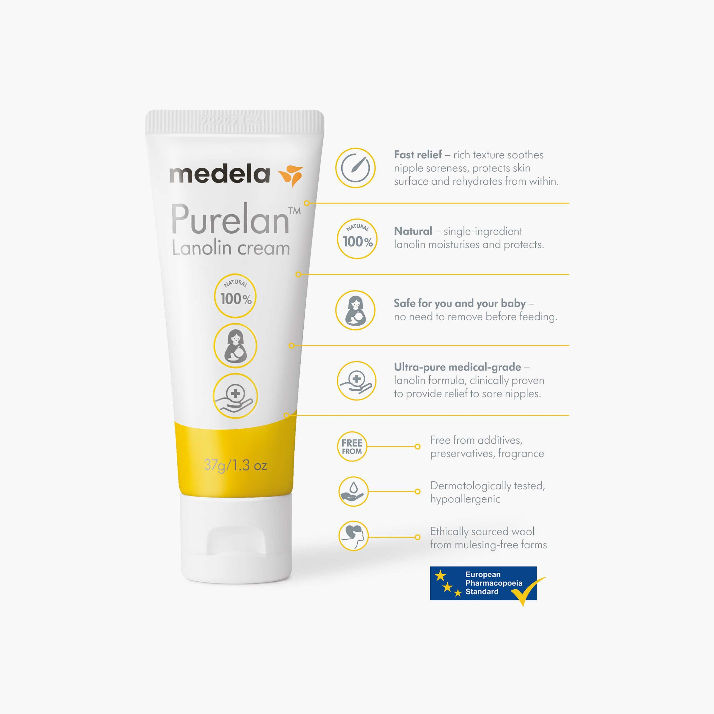 Medela Breast Feeding Purelan Lanolin Nipple Cream-baby-feeding-breastfeedingandcare-image-7