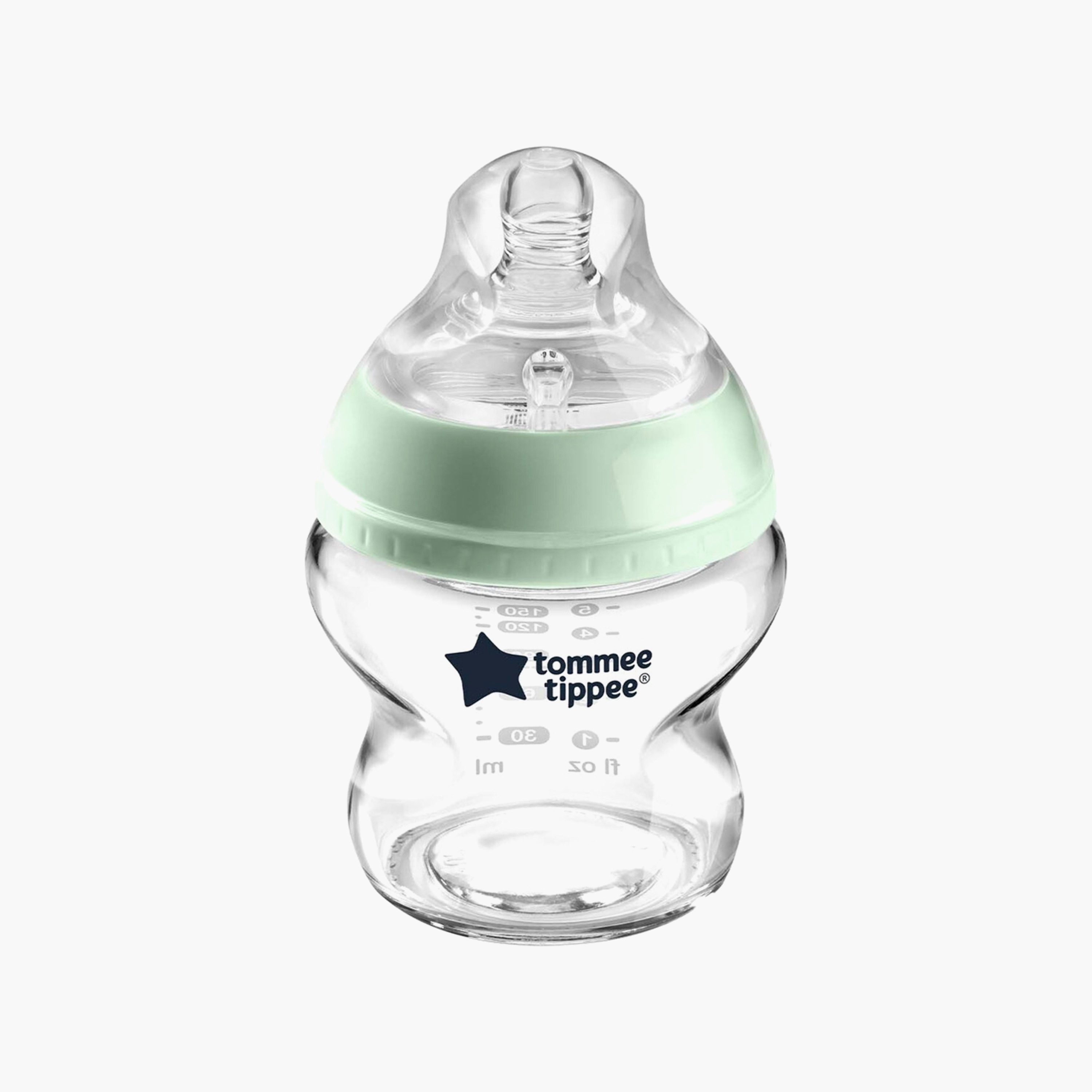 زجاجة رضاعة زجاجية كلوزر تو نيتشر من تومي تيبي - شفافة - 150 مل-baby-feeding-feedingbottles-bottlesandteats-image-3