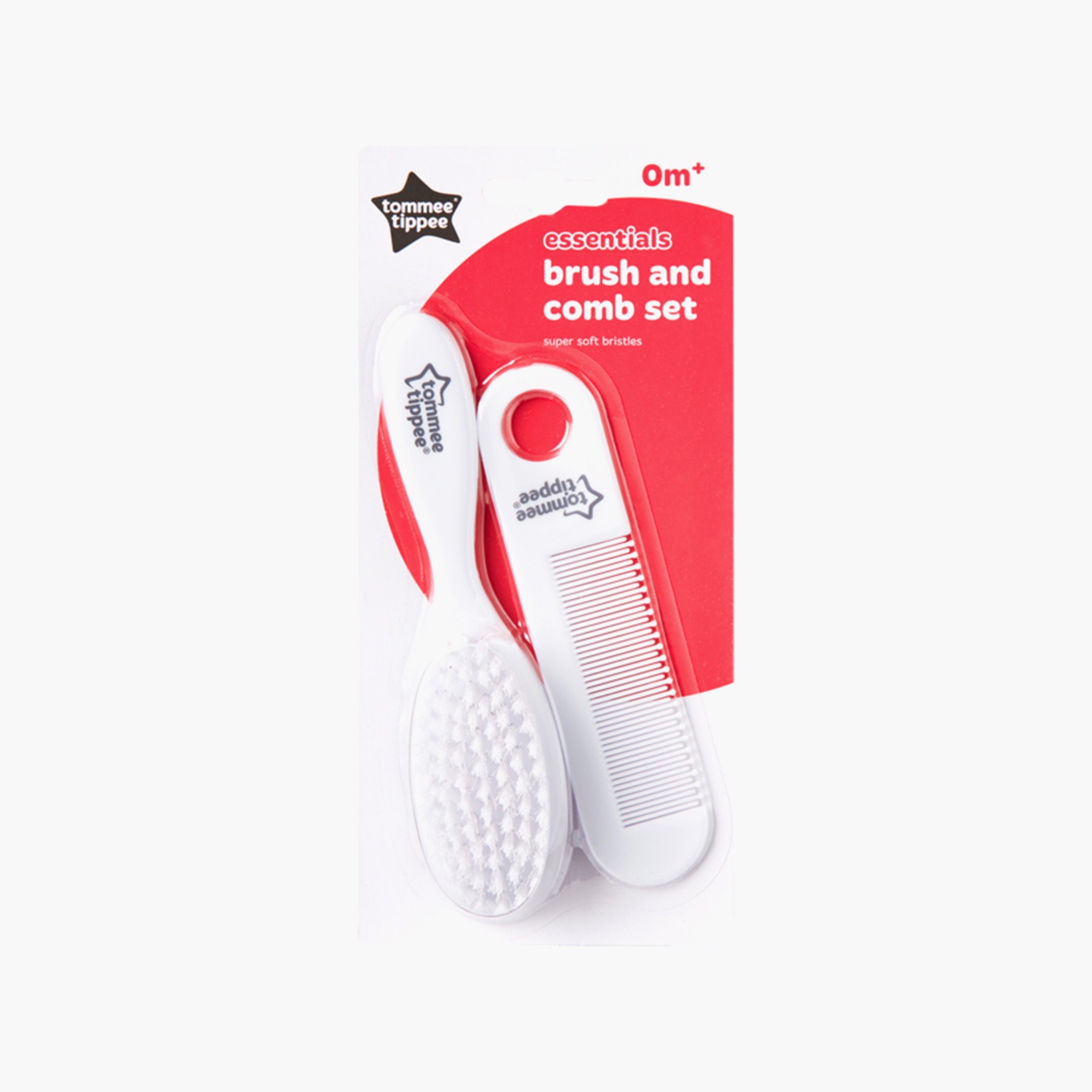 مجموعة فرشاة ومشط أساسيات قطعتين من تومي تيبي - أبيض-baby-bathandcare-hairbodyskincare-image-2