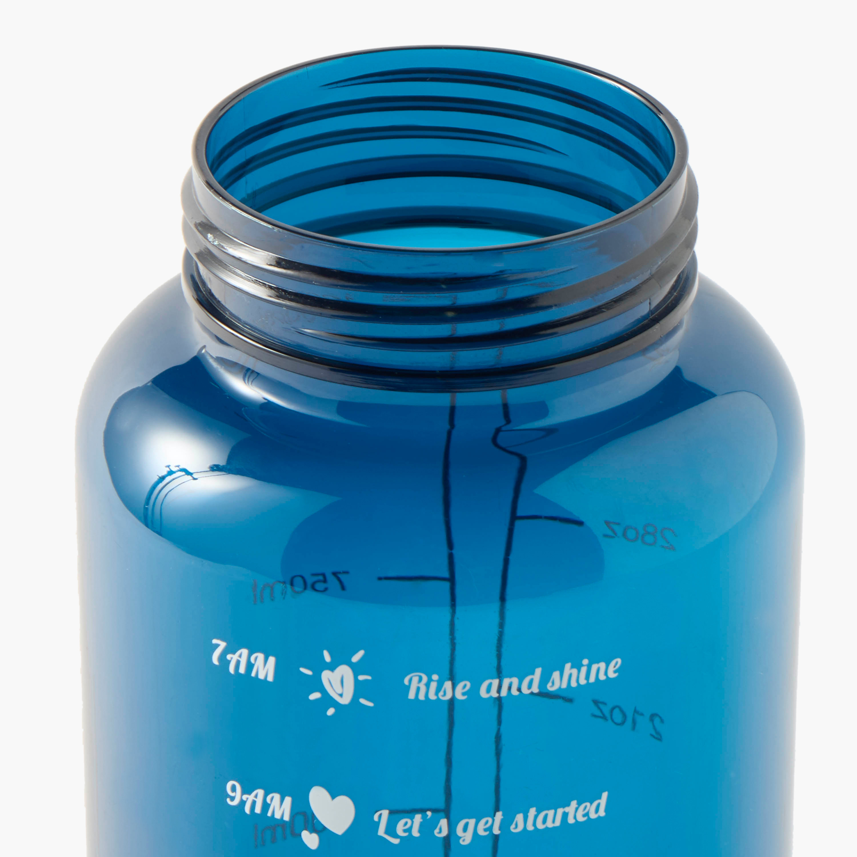 Slogan Print Sipper Water Bottle - 1 L-school-waterbottles-image-5