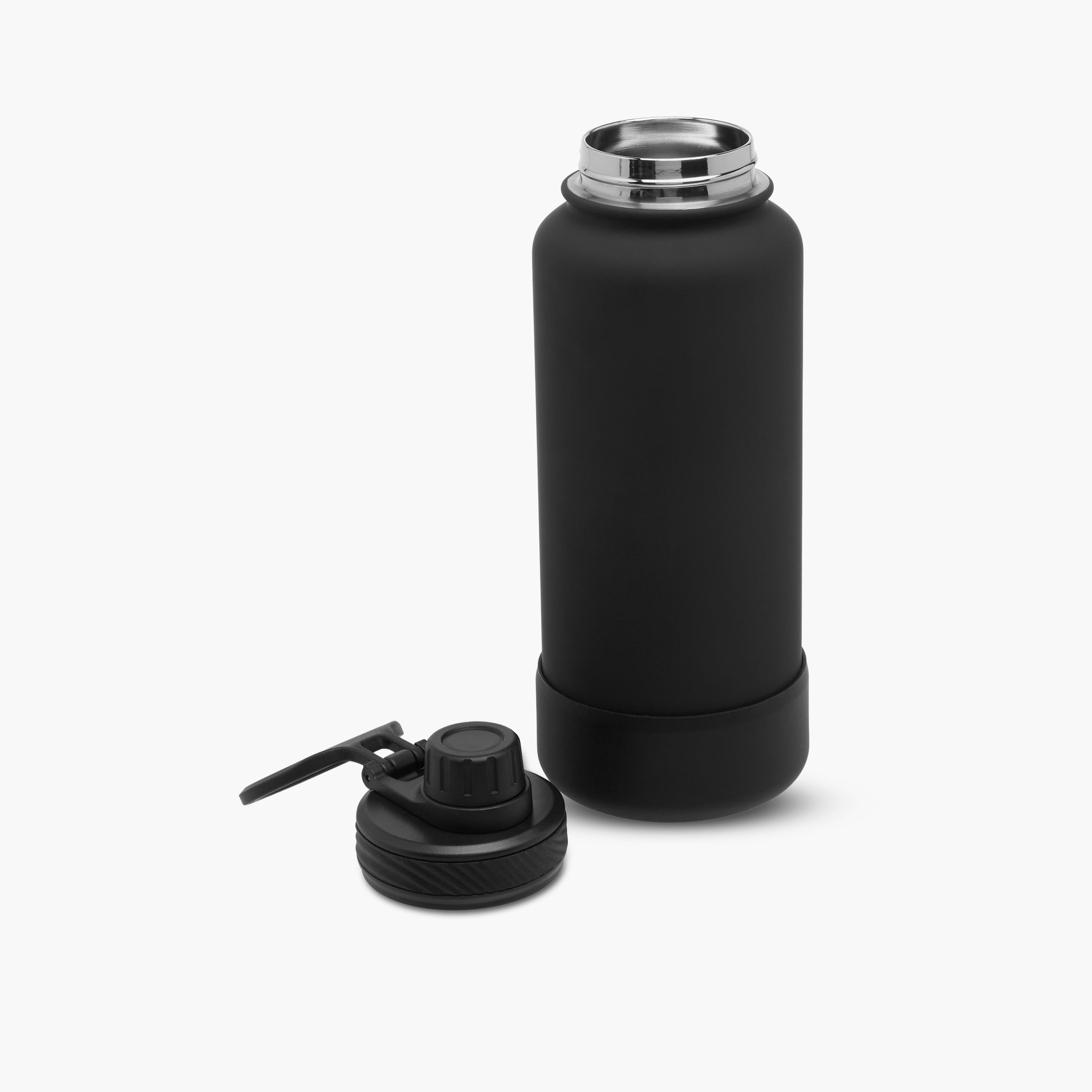 Solid Stainless Steel Sipper Water Bottle - 1 L-promo_LS20_OMN-image-2