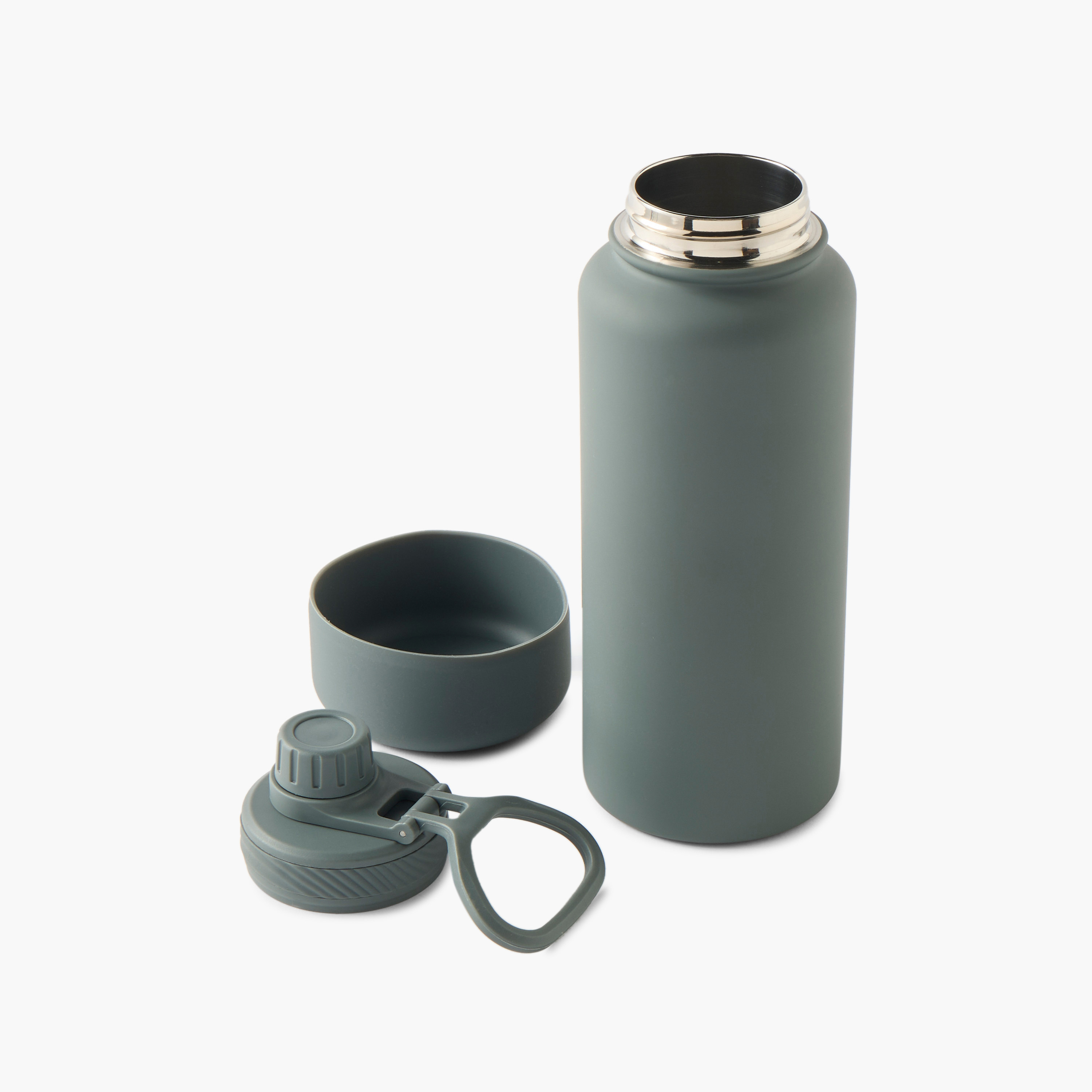 Solid Stainless Steel Sipper Water Bottle - 1 L-school-waterbottles-image-2