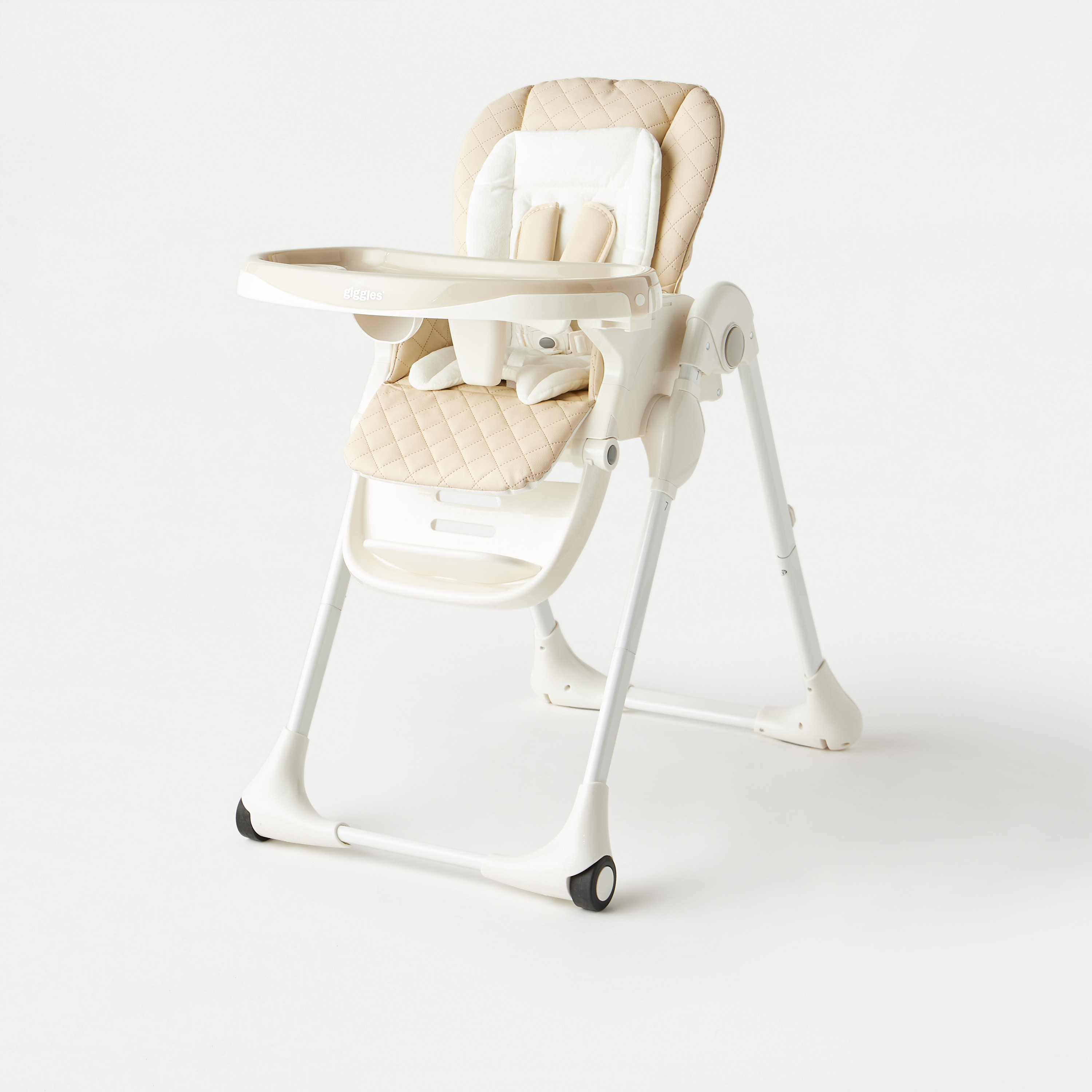 Giggles Lowel High Chair with Removable Tray and Wheels-baby-feeding-highchairsandboosters-image-4