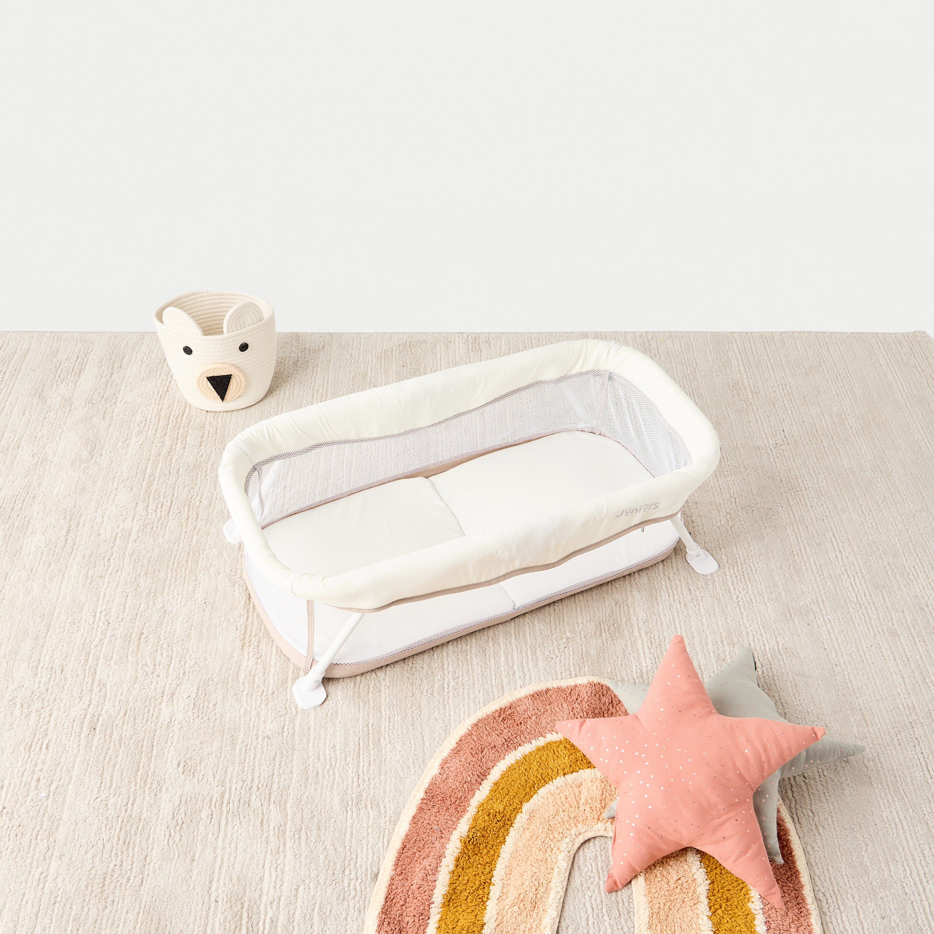 Juniors Foldable Travel Bassinet-baby-nursery-furniture-cribsandbeds-bassinets-image-1