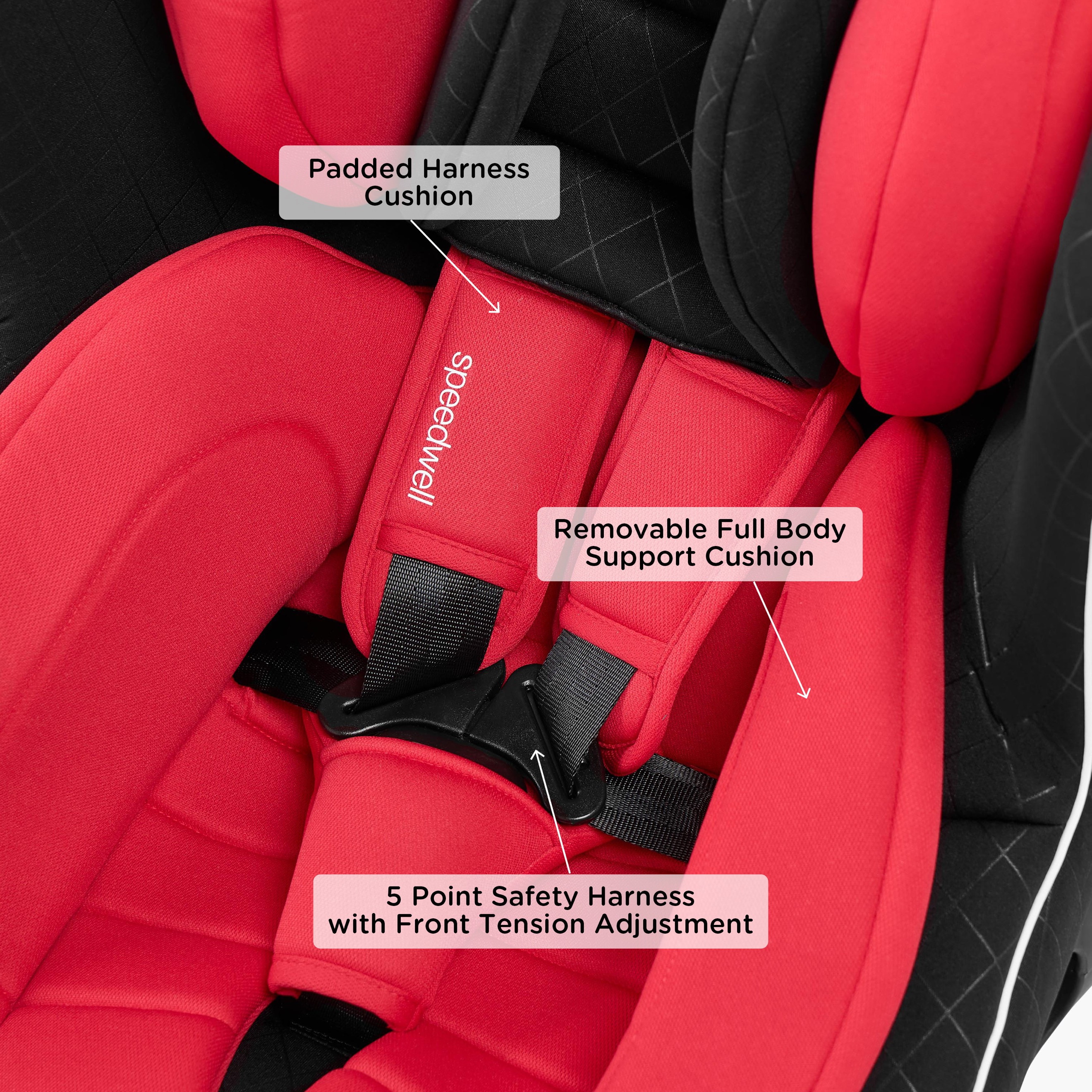 مقعد سيارة سبيدويل قابل للتحويل مع حزام أمان خماسي النقاط ونظام تثبيت خلفي من جونيورز-baby-gear-carseats-image-5