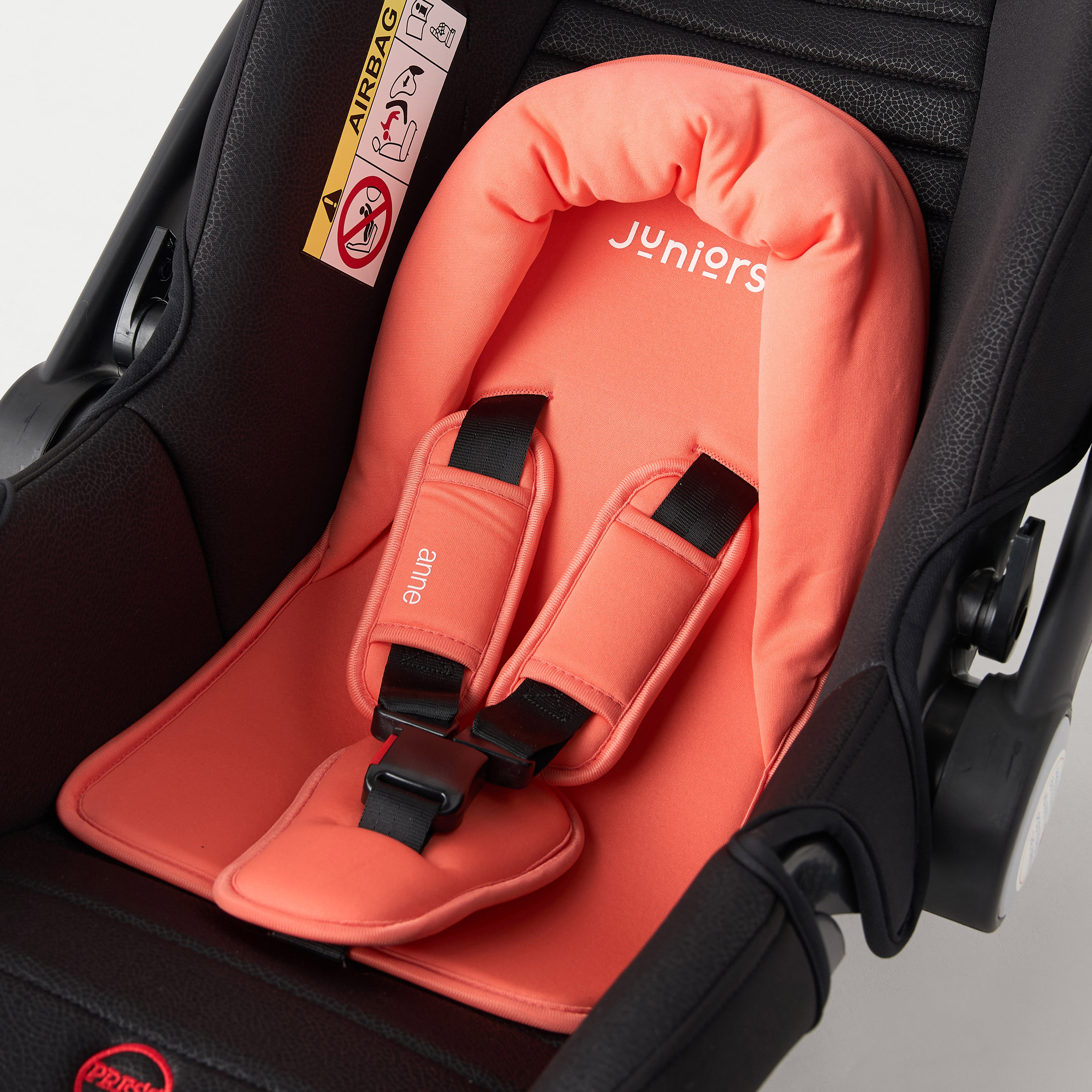 مقعد سيارة آن للرضّع مع حماية من الصدمات الجانبية وتثبيت خلفي وحزام أمان من جونيورز -baby-gear-carseats-image-4