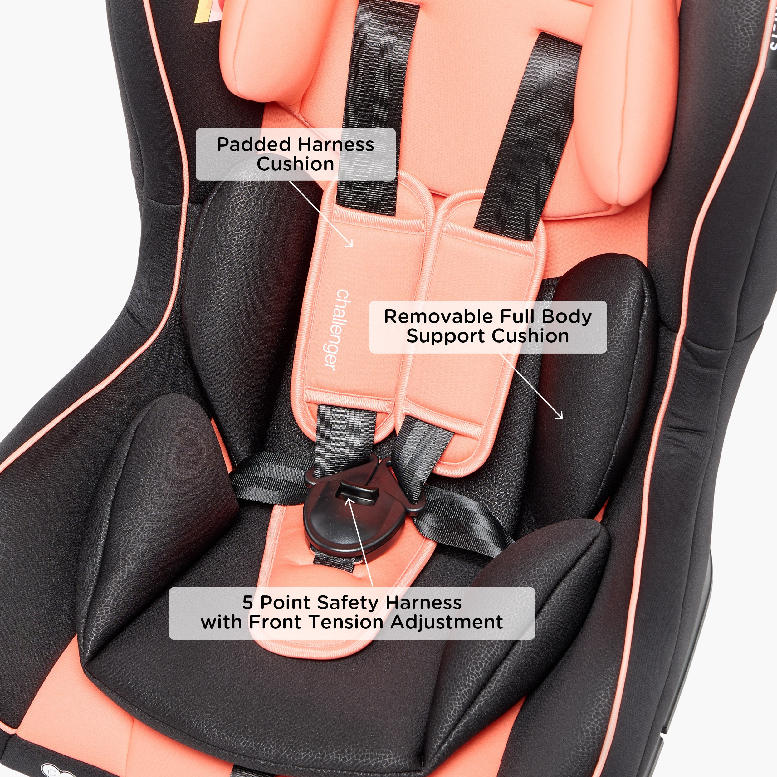 مقعد سيارة تشالنجر قابل للتحويل مع حماية من الصدمات الجانبية ونظام حزام الأمان من جونيورز-baby-gear-carseats-image-5