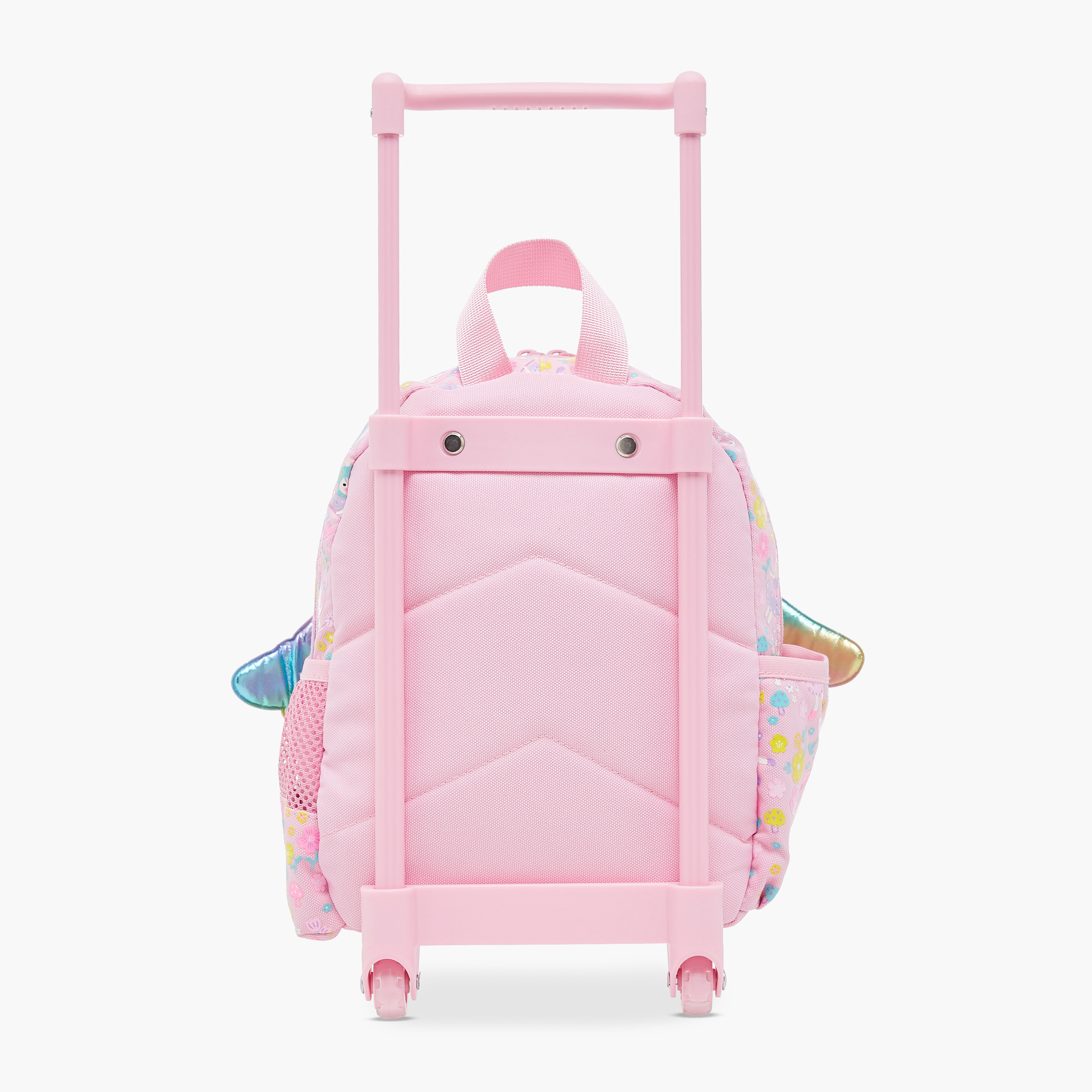 Skylar Wing Applique 10-Inch Trolley Backpack with Retractable Handle - 24x13x27 cms-school-bagsandbackpacks-trolleybags-image-5