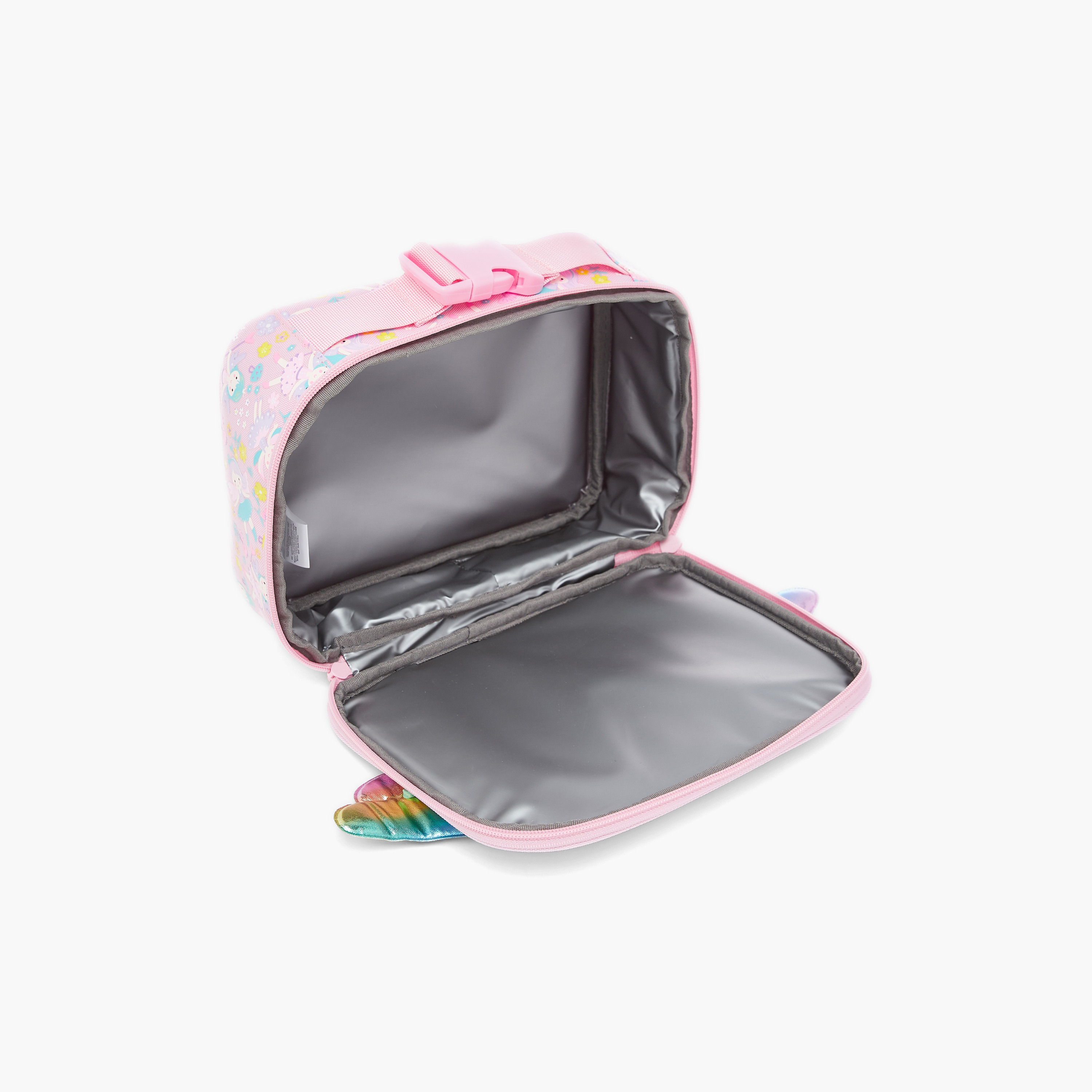 Skylar Fairy Print Lunch Bag with Wing Applique and Zip Closure-school-lunchessentials-lunchbags-image-8