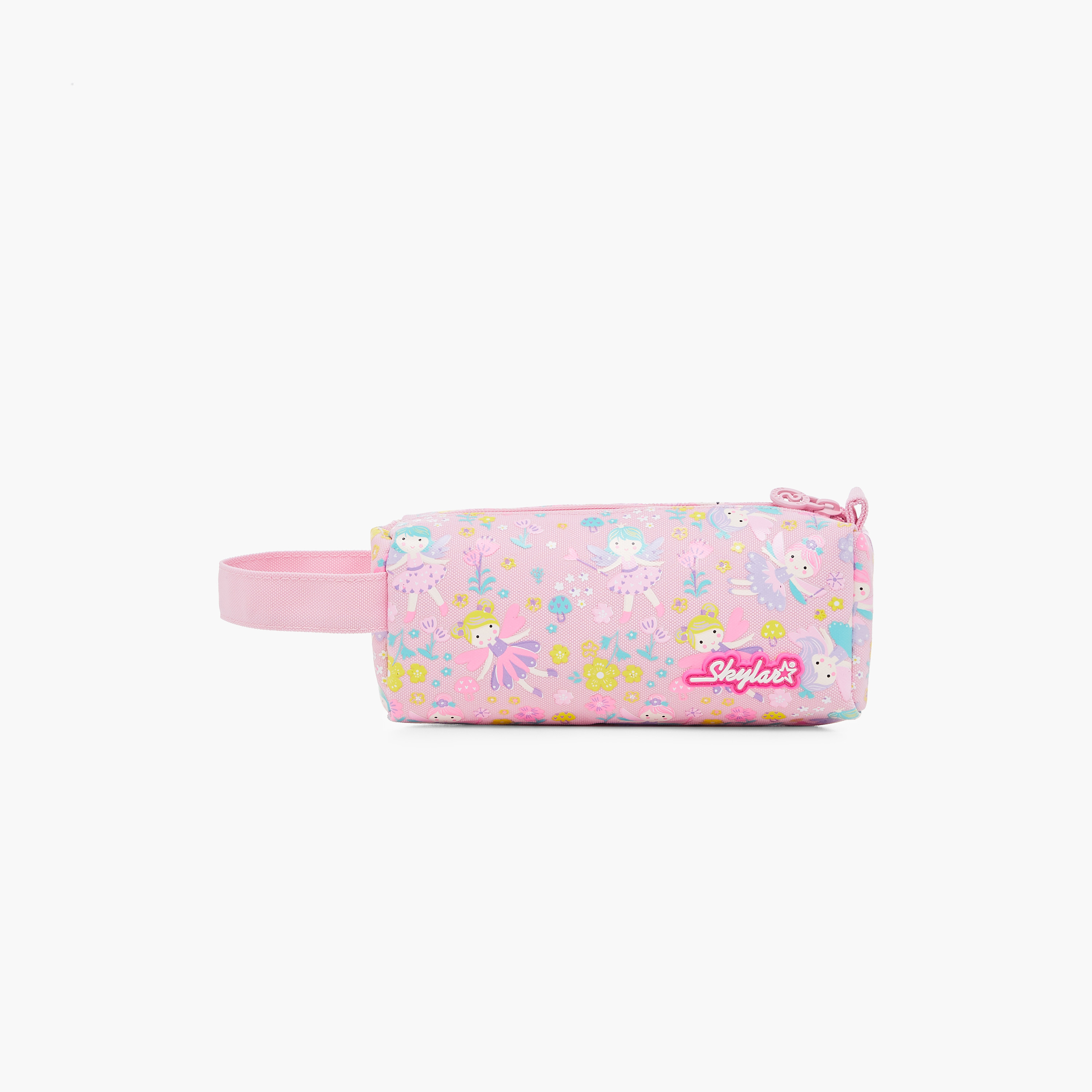 Skylar All-Over Fairy Print Pencil Pouch with Zip Closure-school-stationery-pencilcases-image-1