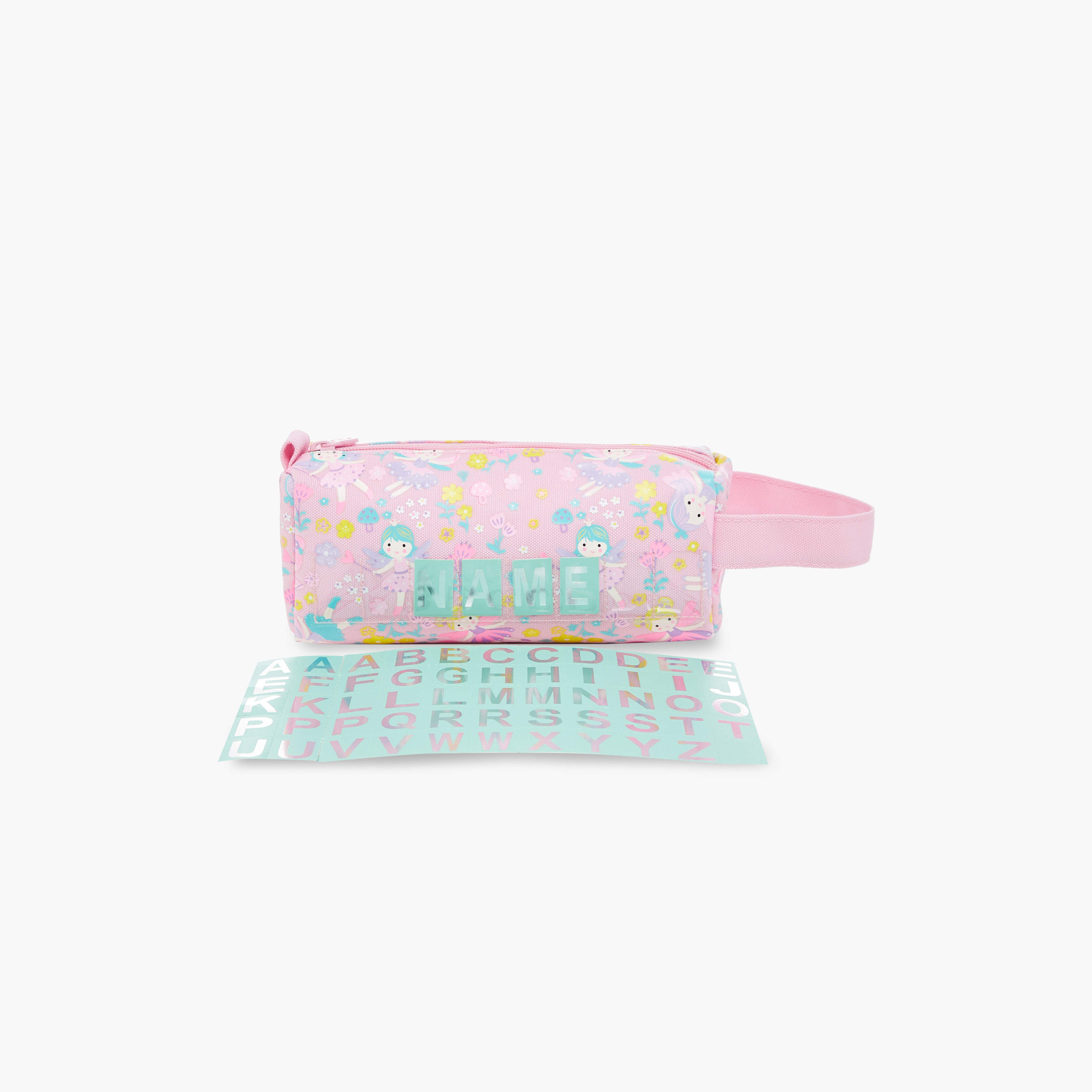 Skylar All-Over Fairy Print Pencil Pouch with Zip Closure-school-stationery-pencilcases-image-3