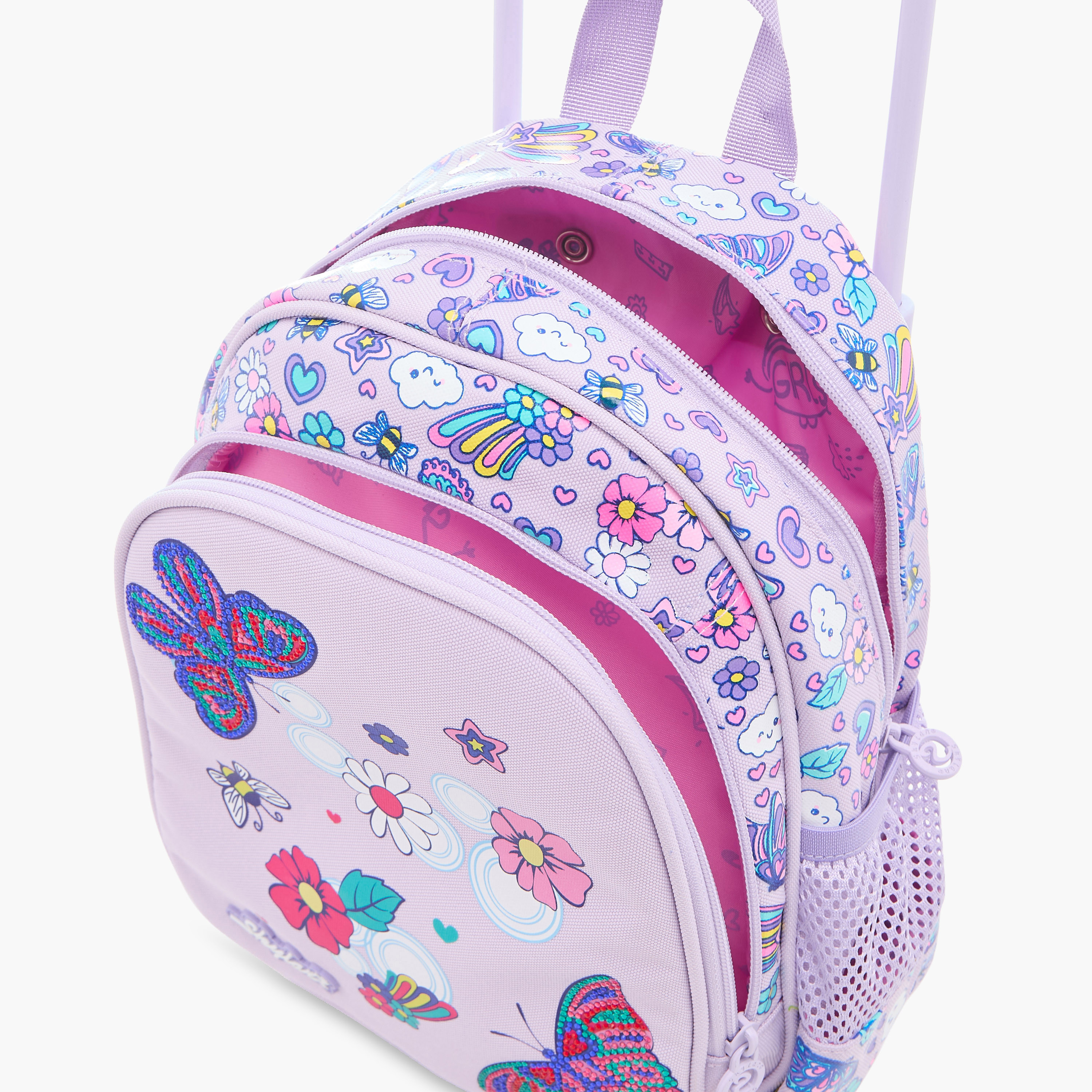 Skylar 10-inch All-Over Print Trolley Backpack with Retractable Handle - 24x13x27 cms-school-bagsandbackpacks-trolleybags-image-11