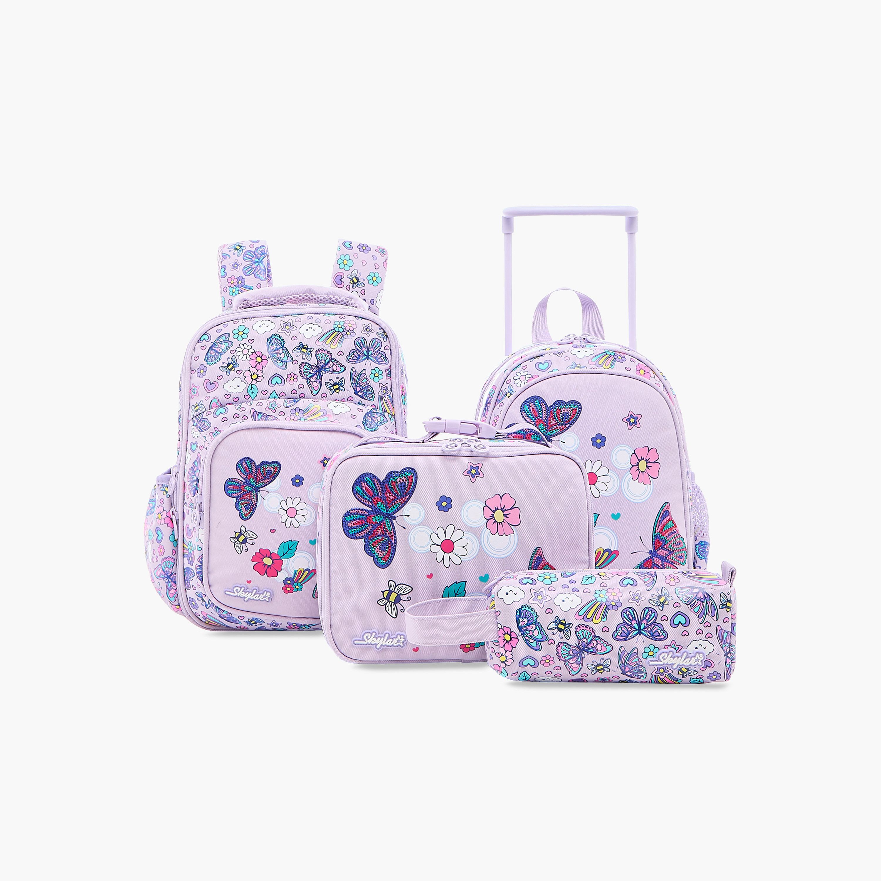 Skylar 10-inch All-Over Print Trolley Backpack with Retractable Handle - 24x13x27 cms-school-bagsandbackpacks-trolleybags-image-13