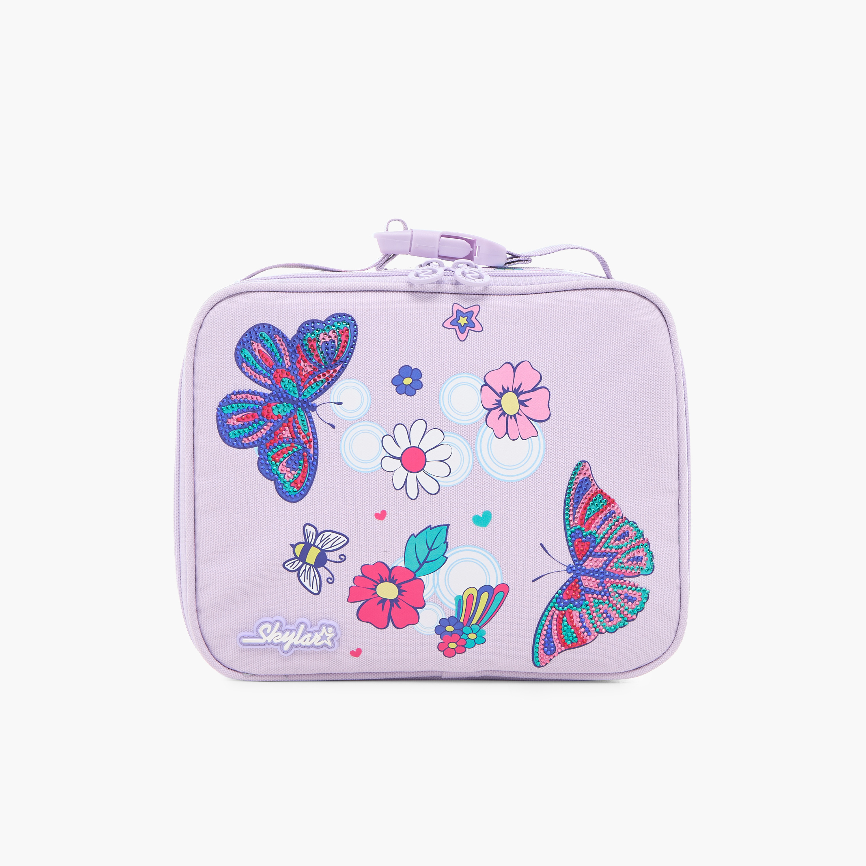 شنطة غداء بحزام بإبزيم وسحاب إغلاق وطبعات من سكايلر-school-lunchessentials-lunchbags-image-1