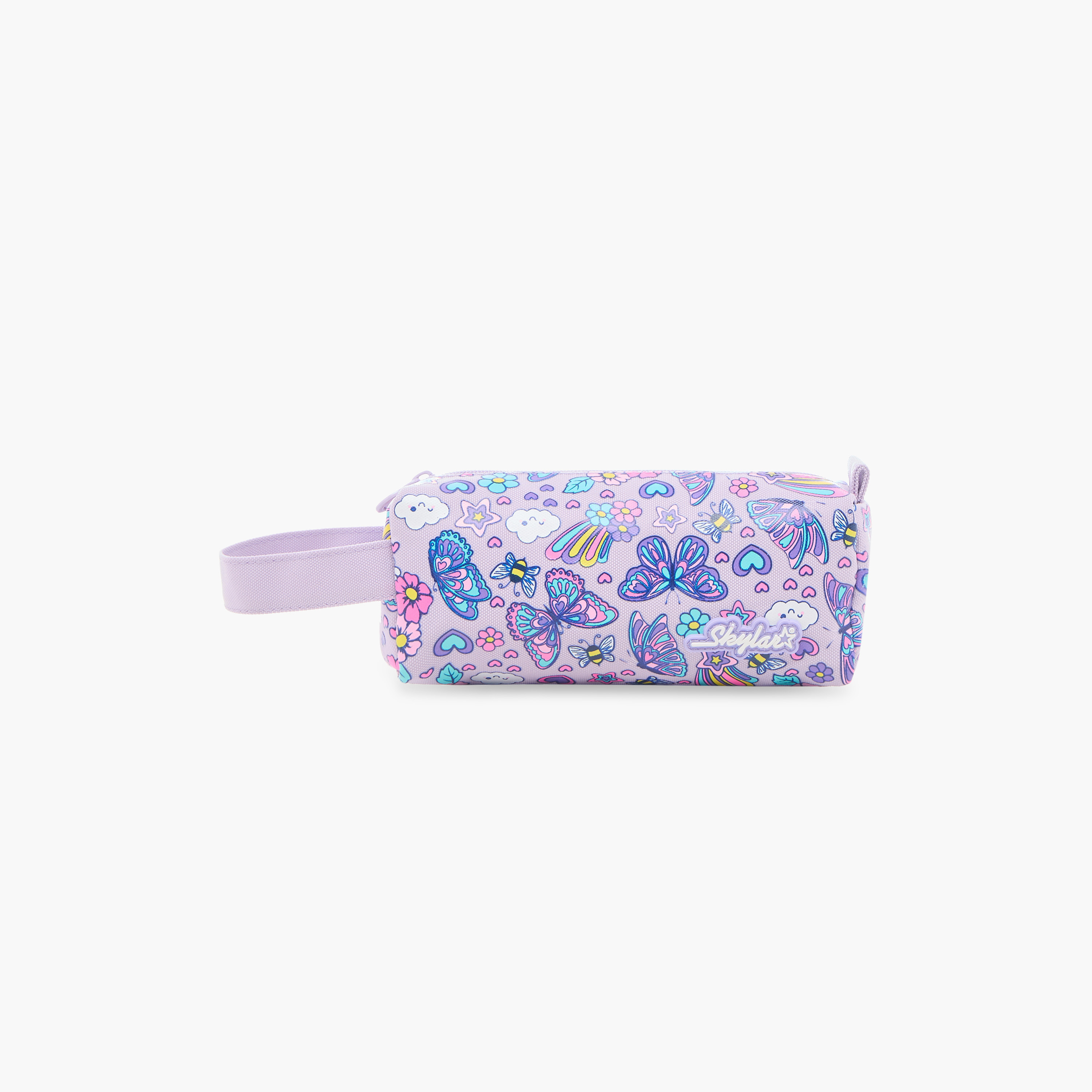 Skylar All-Over Print Pencil Pouch with Zip Closure-school-stationery-pencilcases-image-1