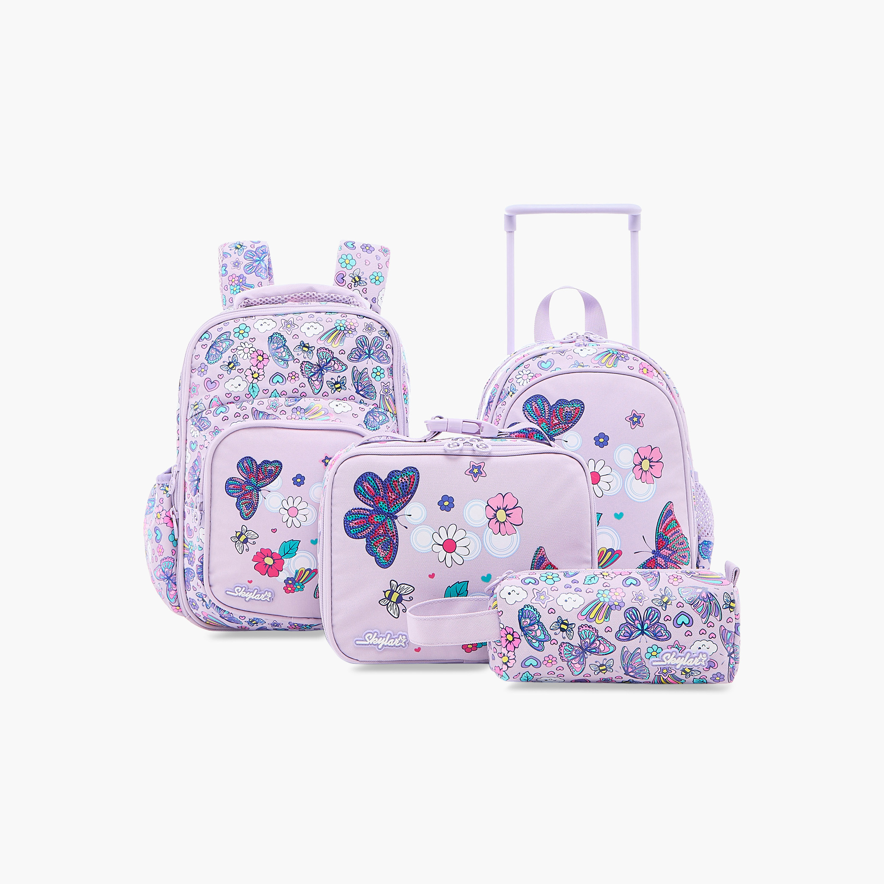 Skylar All-Over Print Pencil Pouch with Zip Closure-school-stationery-pencilcases-image-9