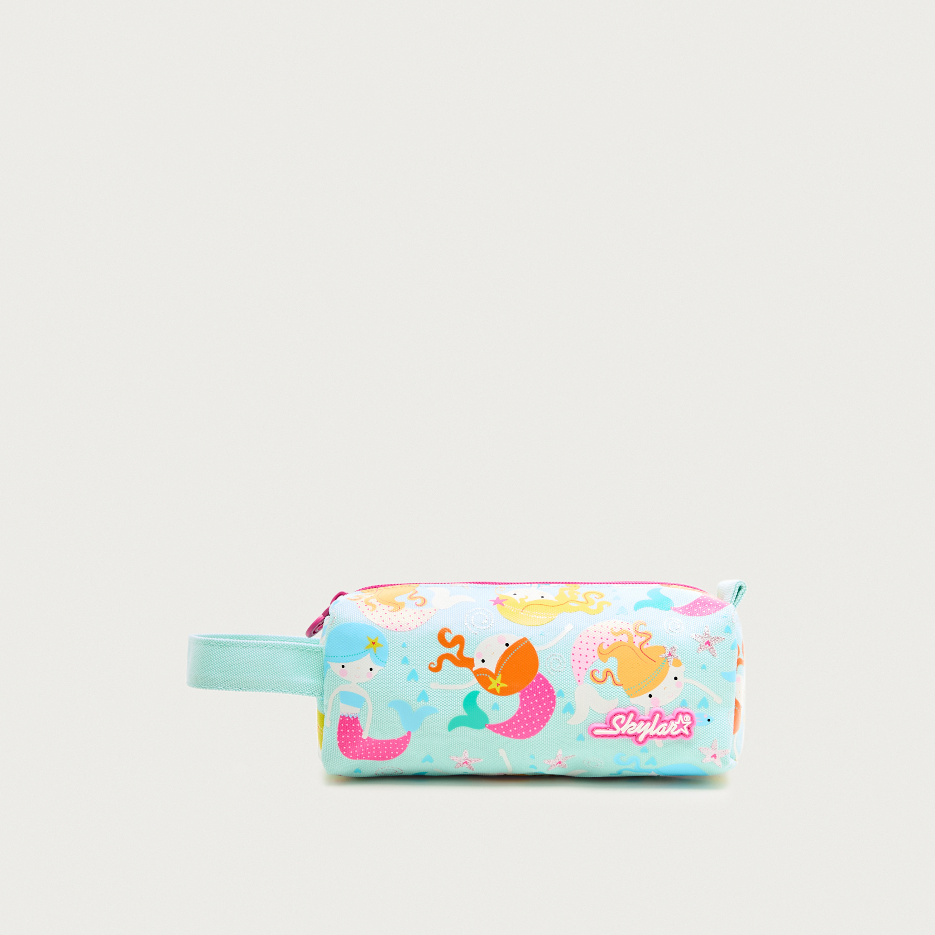 Skylar Mermaid Print Pencil Pouch with Sticker-school-stationery-pencilcases-image-1