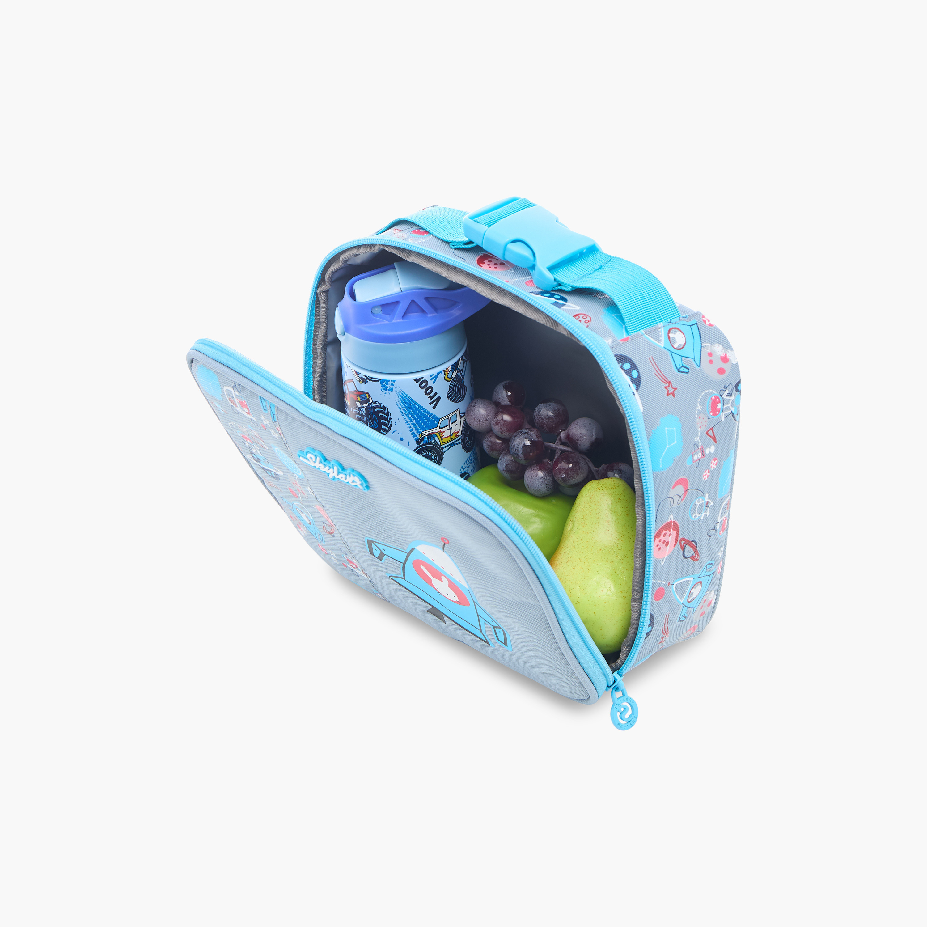 Skylar Printed Lunch Bag with Zip Closure and Top Handle-school-lunchessentials-lunchbags-image-5