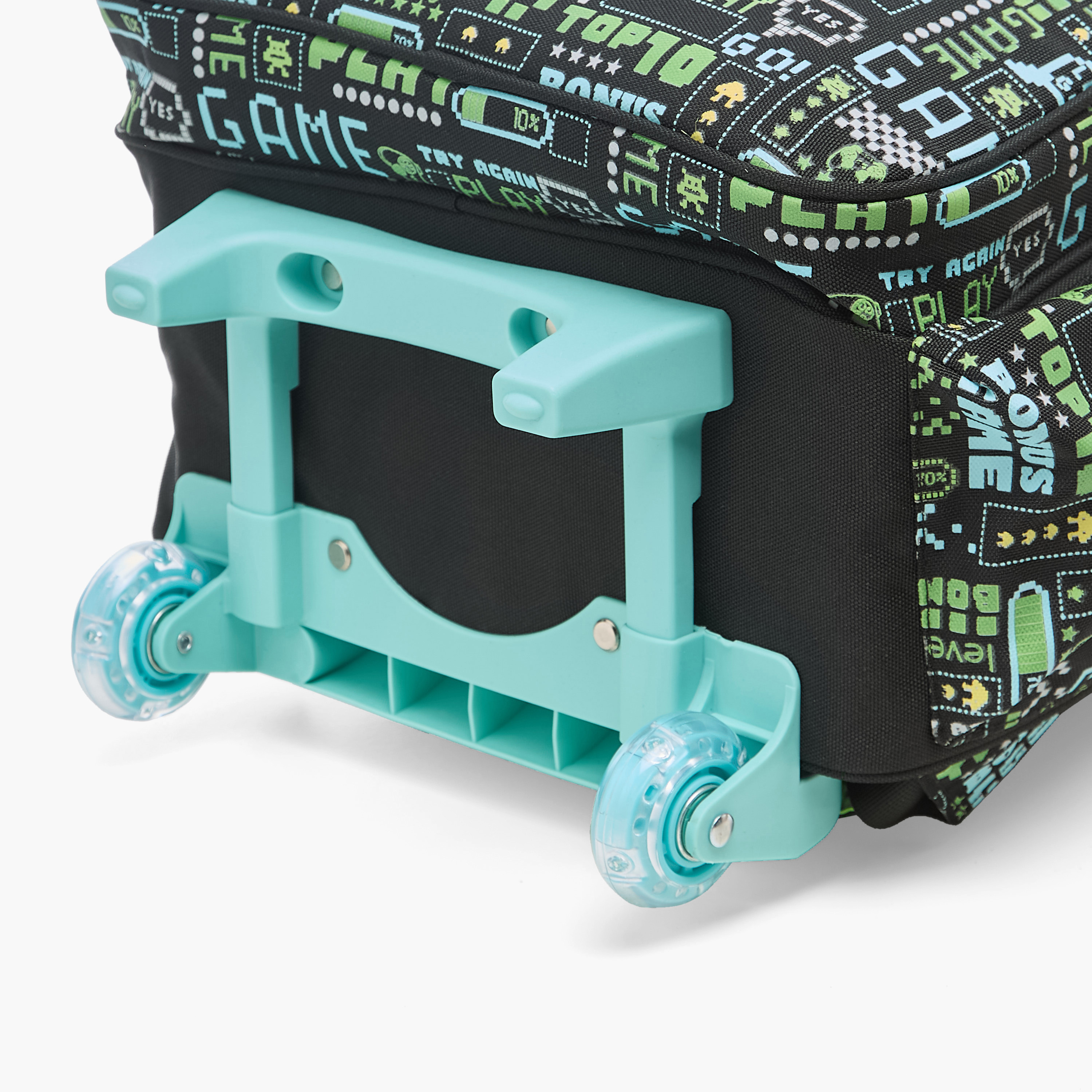 Skylar Game Print 17 inch Trolley Backpack with Retractable Handle - 31x18x43 cms-cpkids-backtoschool-schoolbagsandbackpacks-trolleybags-image-10