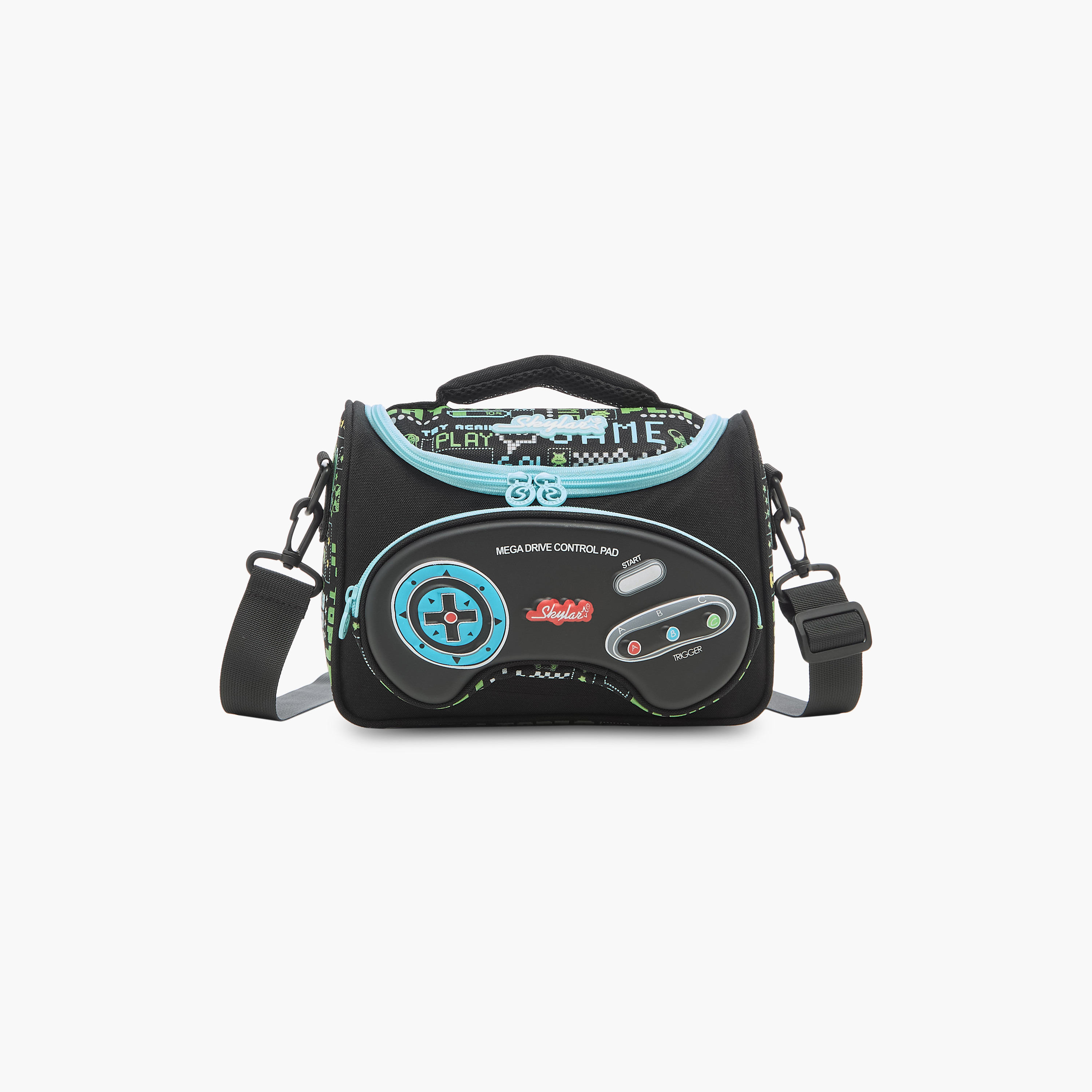 Skylar Game Print Lunch Bag with Zip Closure-school-lunchessentials-lunchbags-image-1