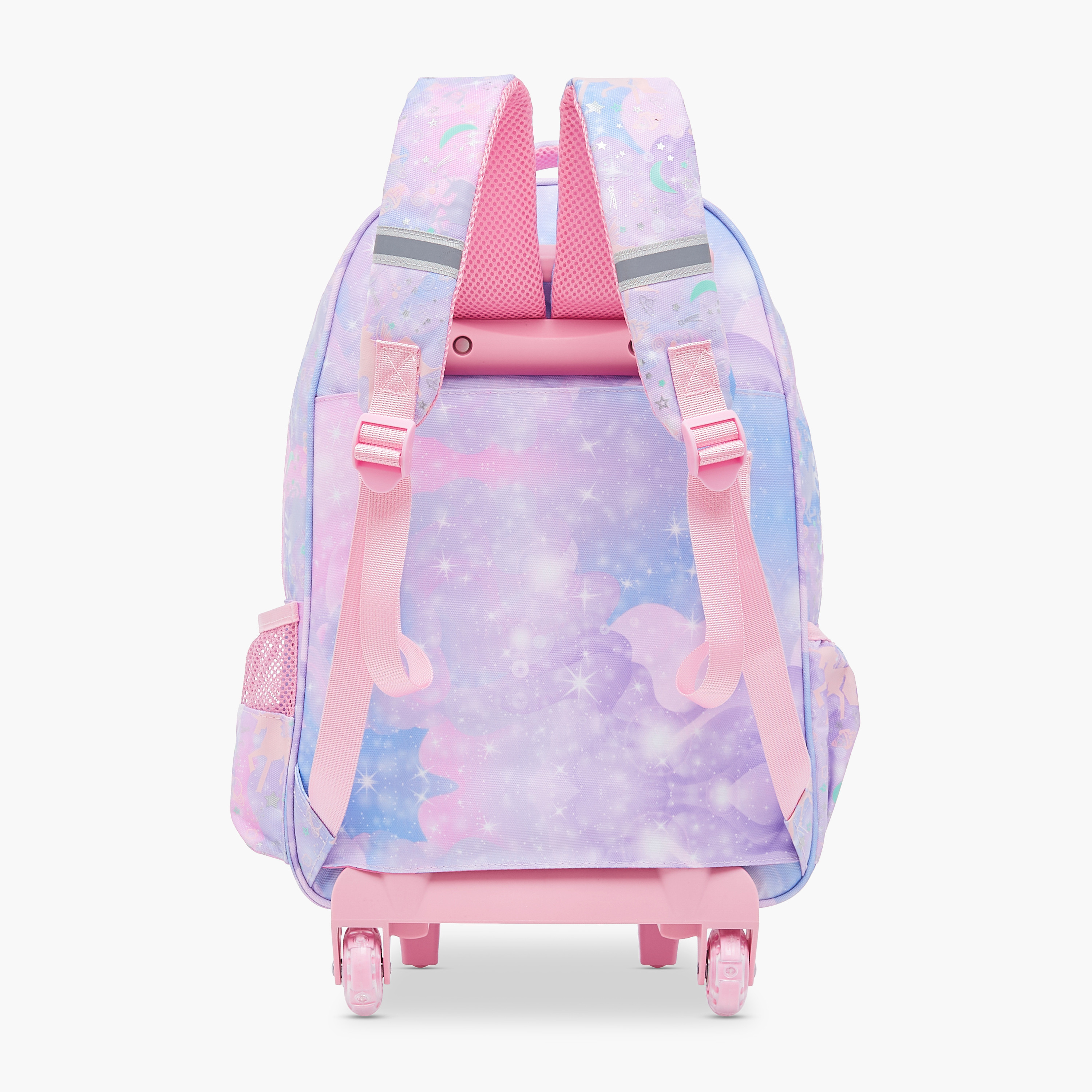 Skylar Unicorn Applique 17-Inch Trolley Backpack with Adjustable Straps - 31x18x43 cms-cpkids-backtoschool-schoolbagsandbackpacks-trolleybags-image-3