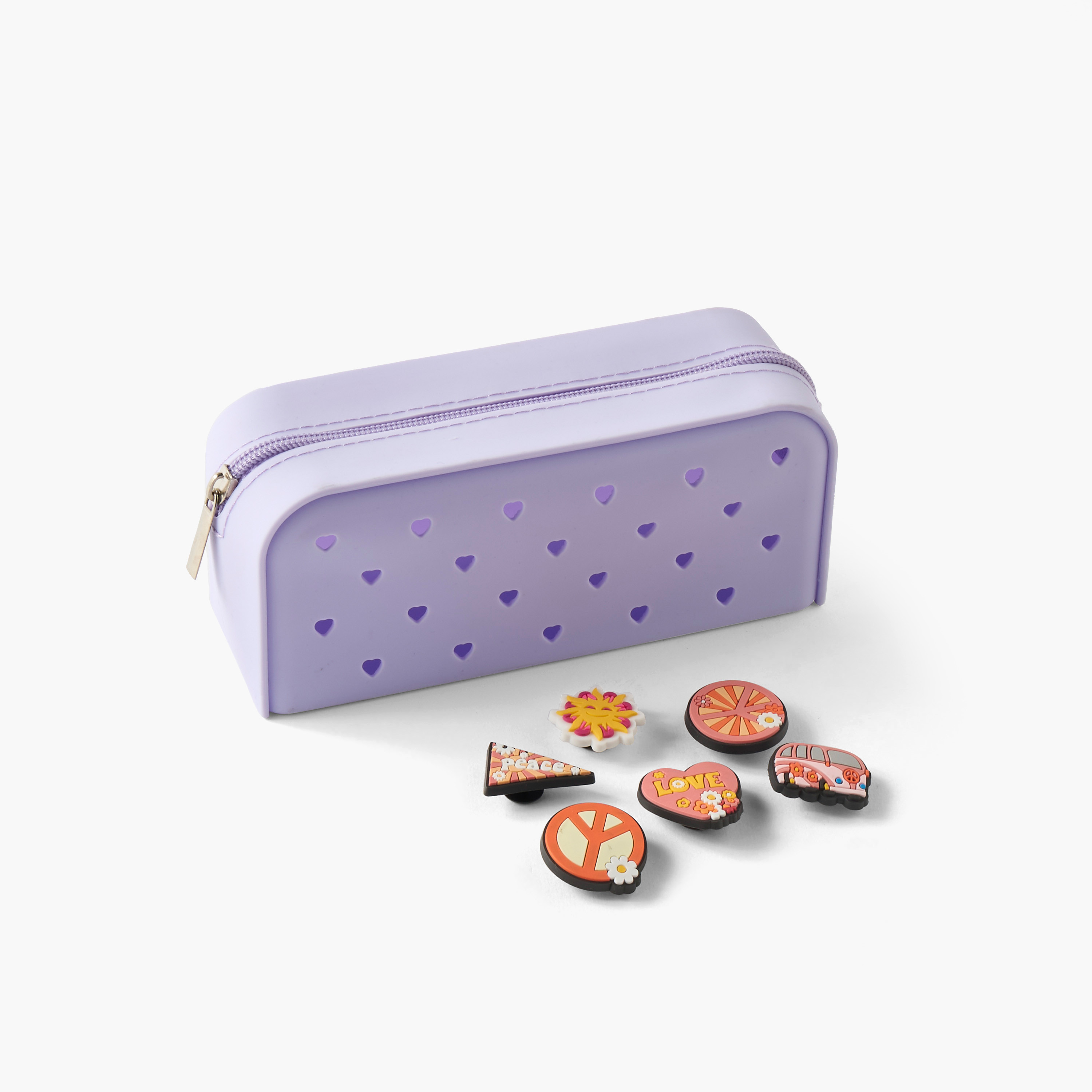 مقلمة بسحاب إغلاق وتزيينات-school-stationery-pencilcases-image-1