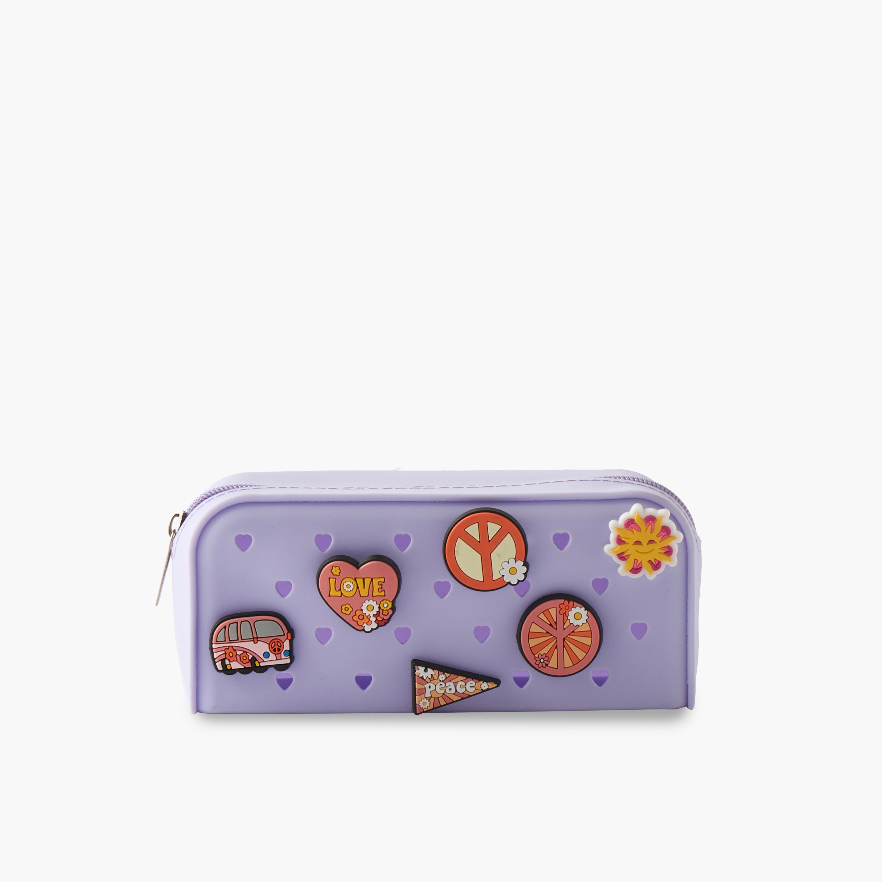 مقلمة بسحاب إغلاق وتزيينات-school-stationery-pencilcases-image-2
