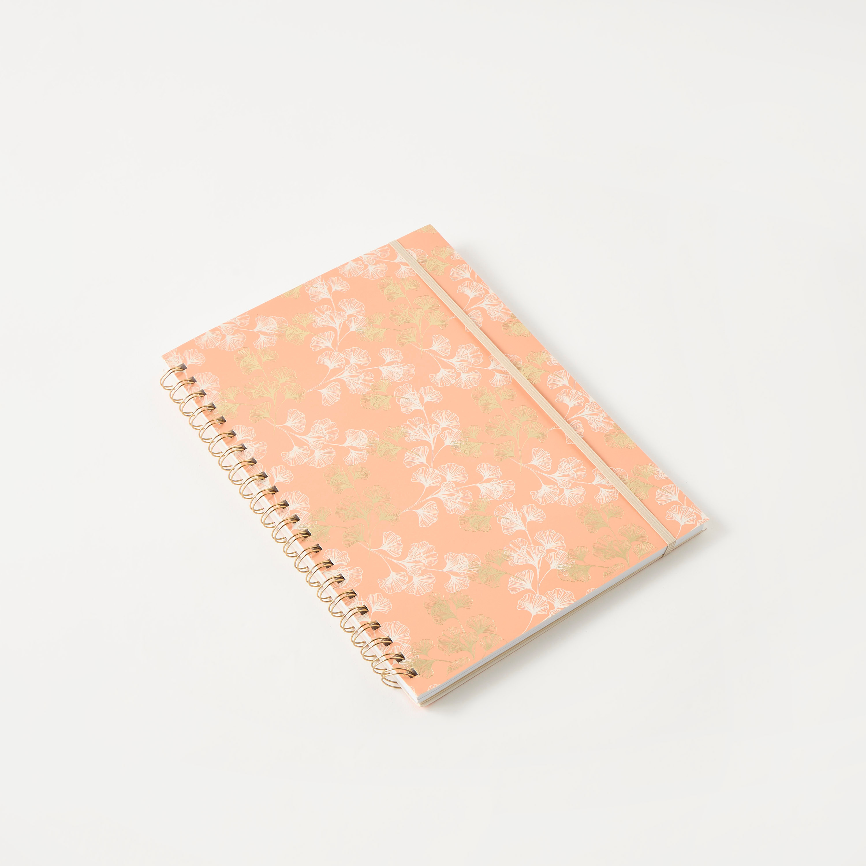 Floral Print Soft Cover Spiral A4 Notebook with Attached String-school-stationery-notebooks-image-2