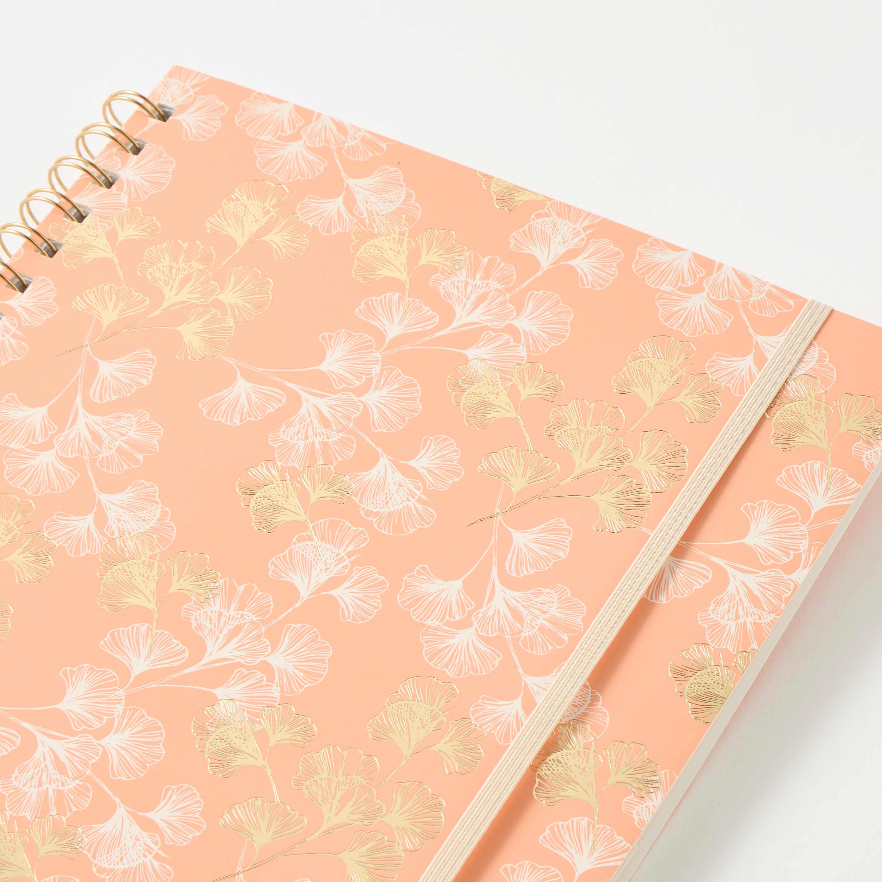 دفتر ملاحظات مقاس A4 بسلك لولبي وغطاء ناعم وطبعات أزهار مع خيط مرفق-school-stationery-notebooks-image-3