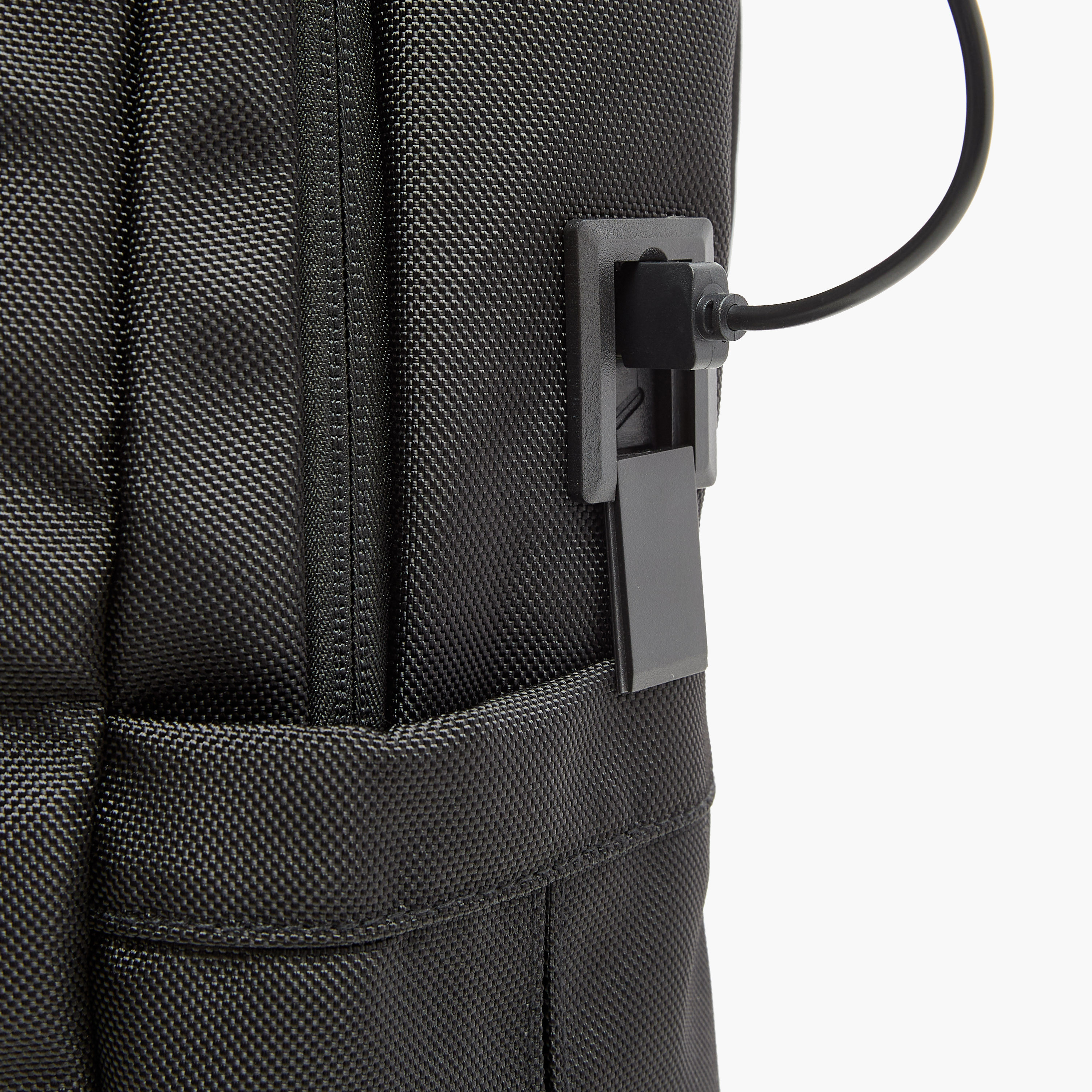 US POLO ASSN. Solid Backpack with Adjustable Straps and Zip Closure - 30x16x43 cms-men-bags-image-7