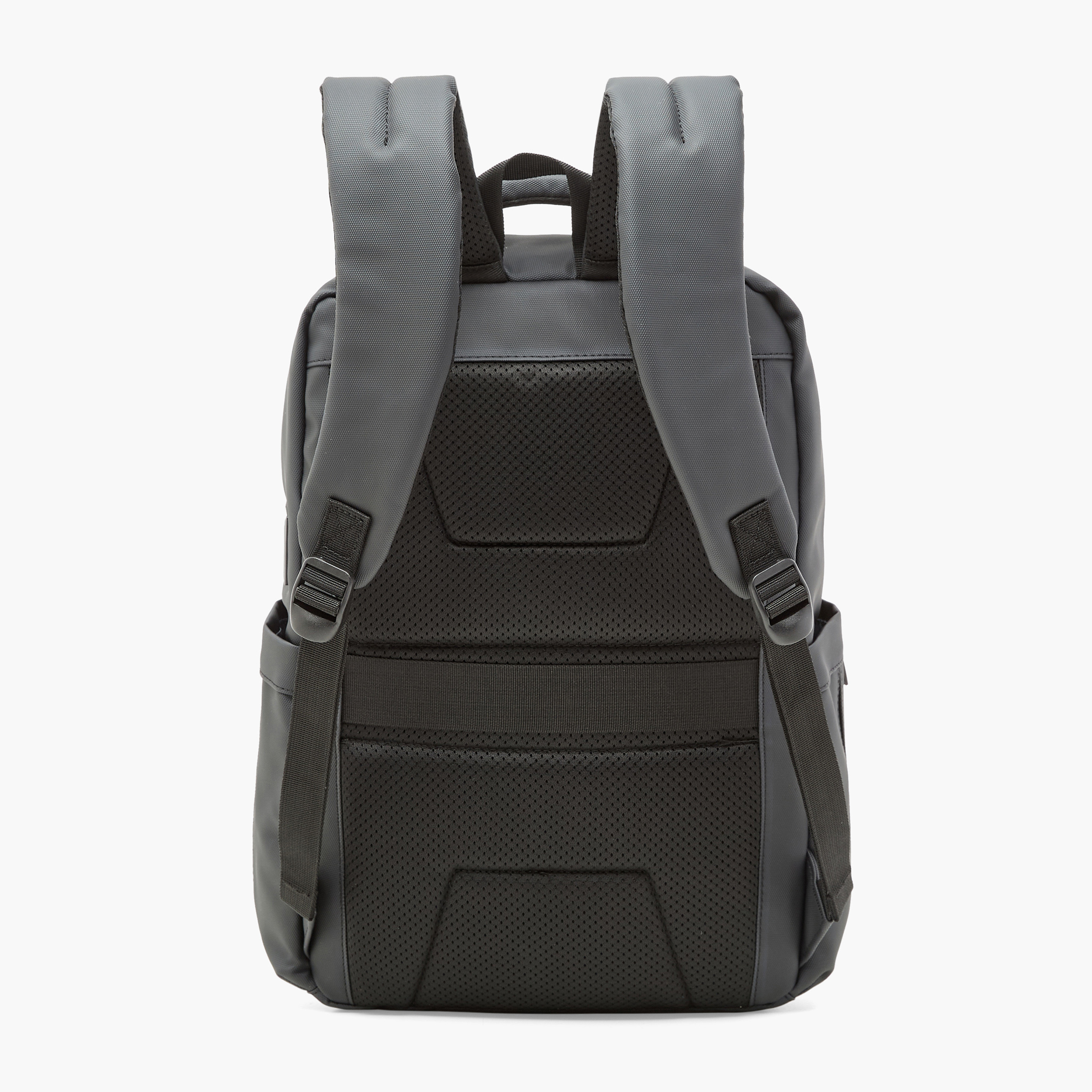 US POLO ASSN. Logo Print Laptop Backpack with Zip Closure - 30x15x43 cm-men-bags-image-4