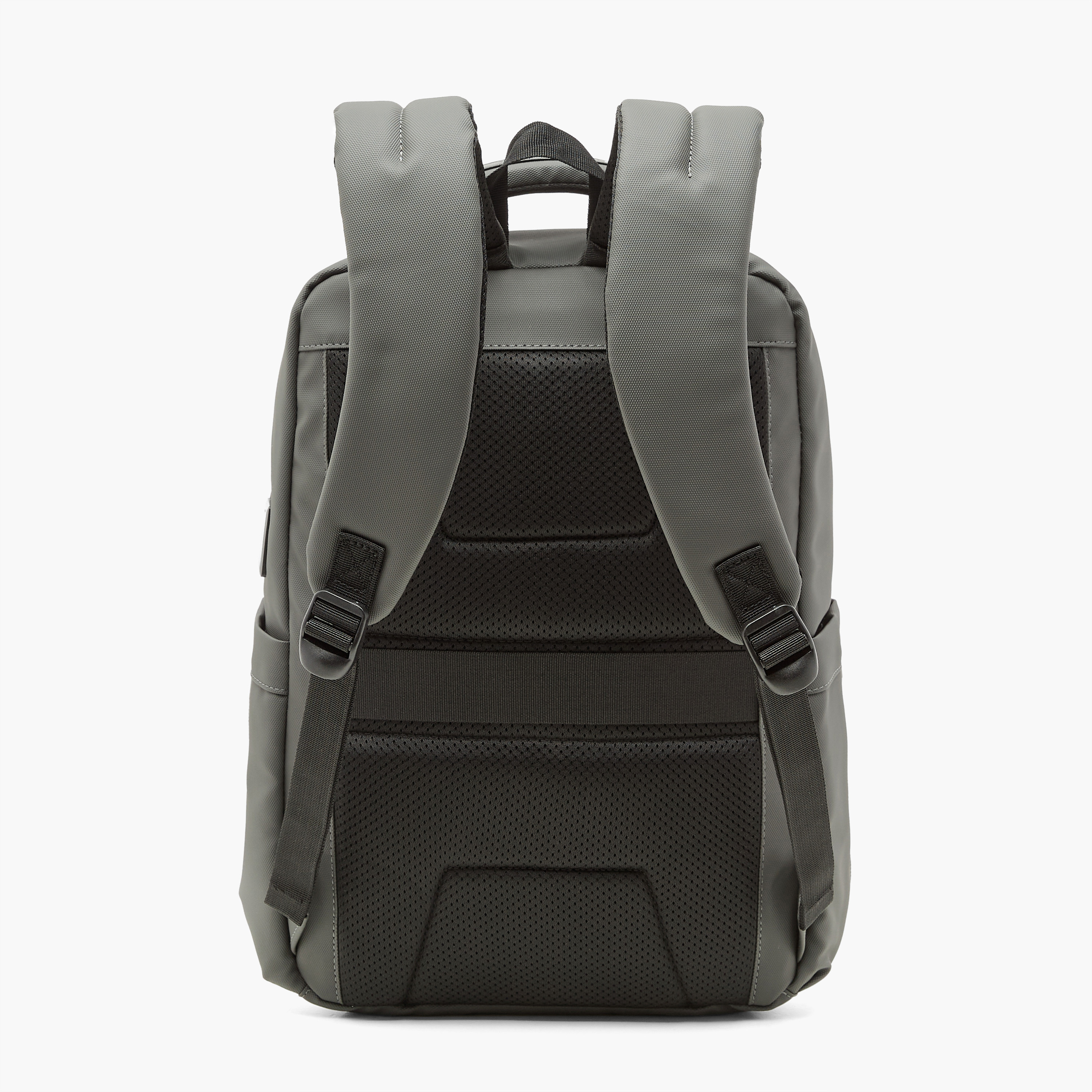 US POLO ASSN. Logo Print Laptop Backpack with Zip Closure - 30x15x43 cm-men-bags-image-4