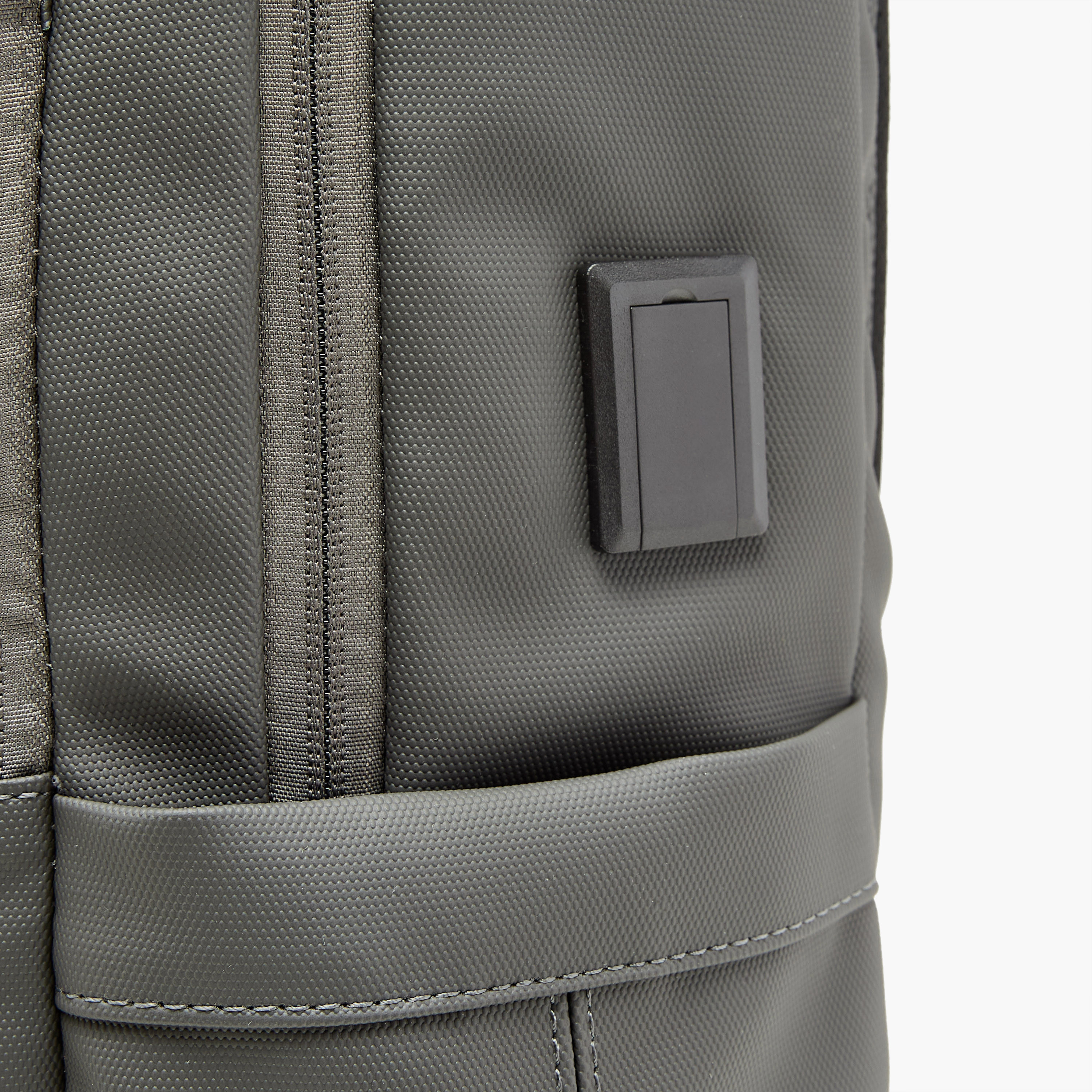 US POLO ASSN. Logo Print Laptop Backpack with Zip Closure - 30x15x43 cm-men-bags-image-7