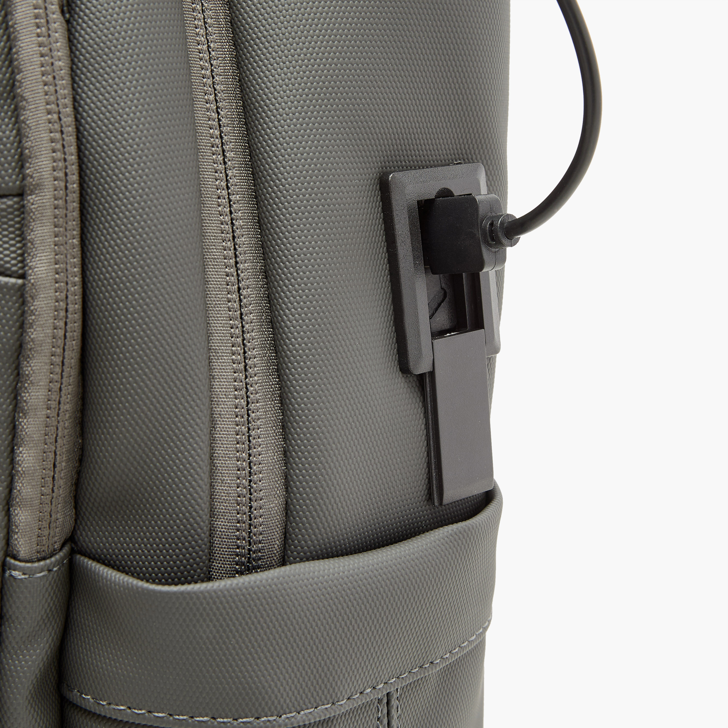 US POLO ASSN. Logo Print Laptop Backpack with Zip Closure - 30x15x43 cm-men-bags-image-8