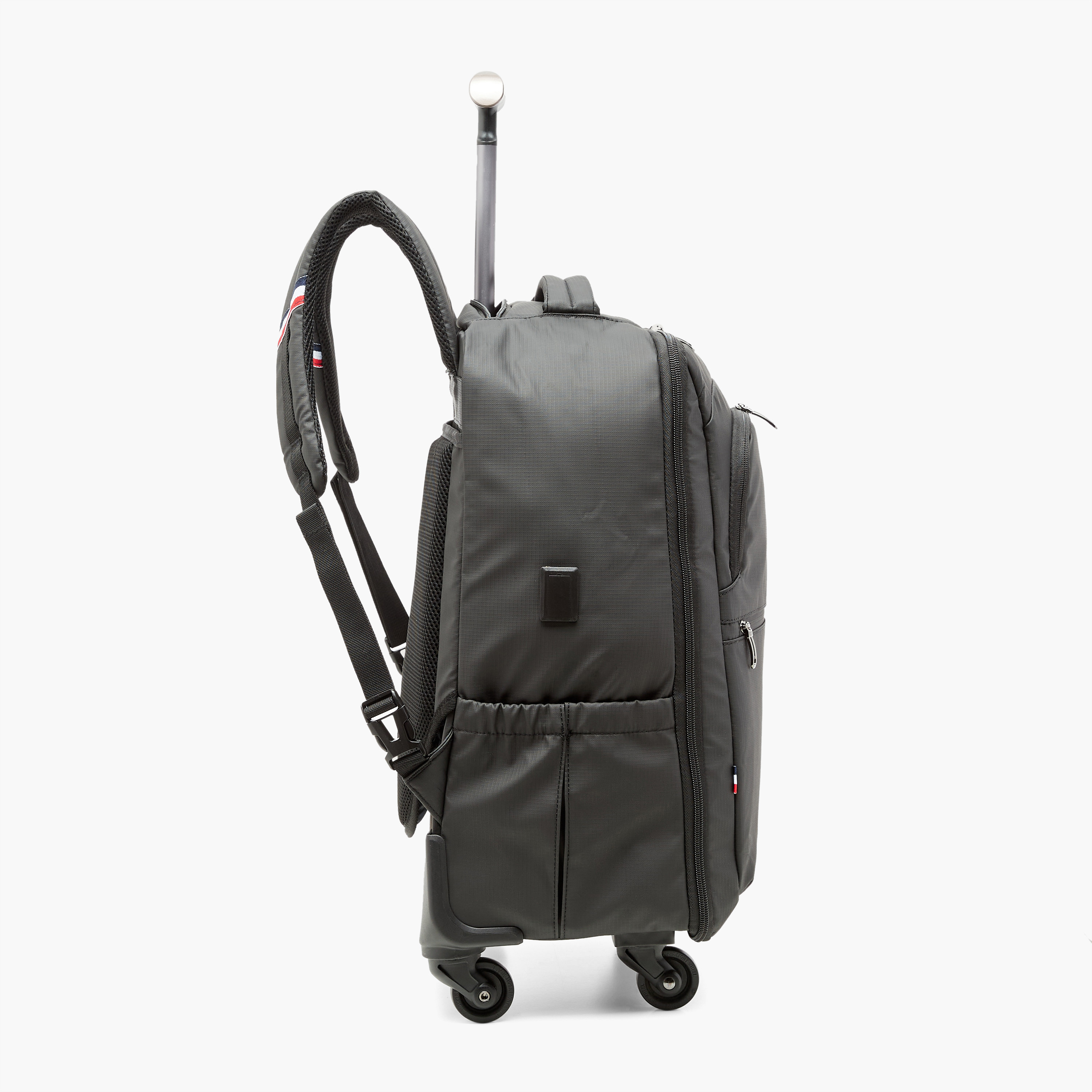 US POLO ASSN. Solid 19-inch Trolley Backpack with Shoulder Straps and Wheels - 32x23x48 cm-men-bags-image-3