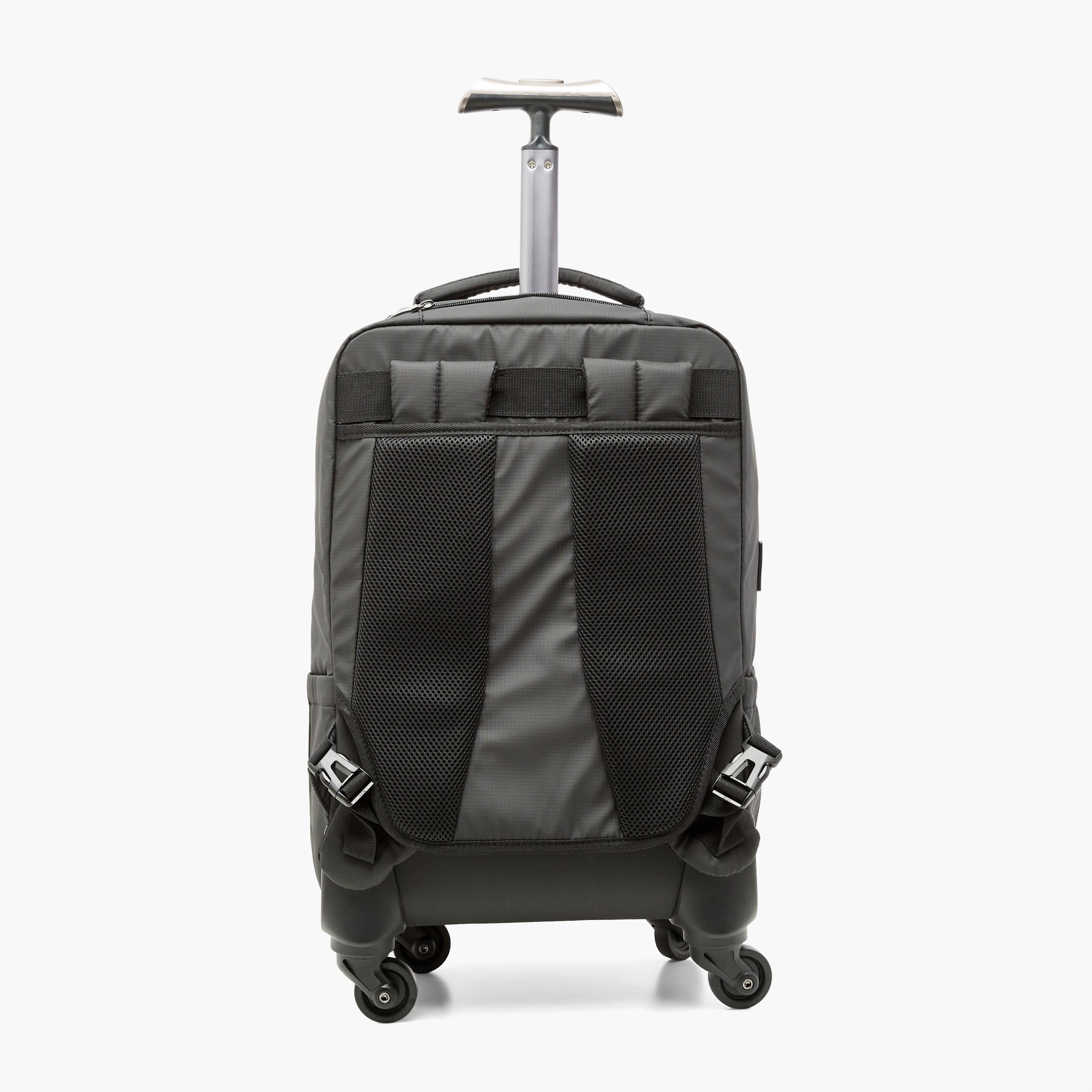 US POLO ASSN. Solid 19-inch Trolley Backpack with Shoulder Straps and Wheels - 32x23x48 cm-men-bags-image-4