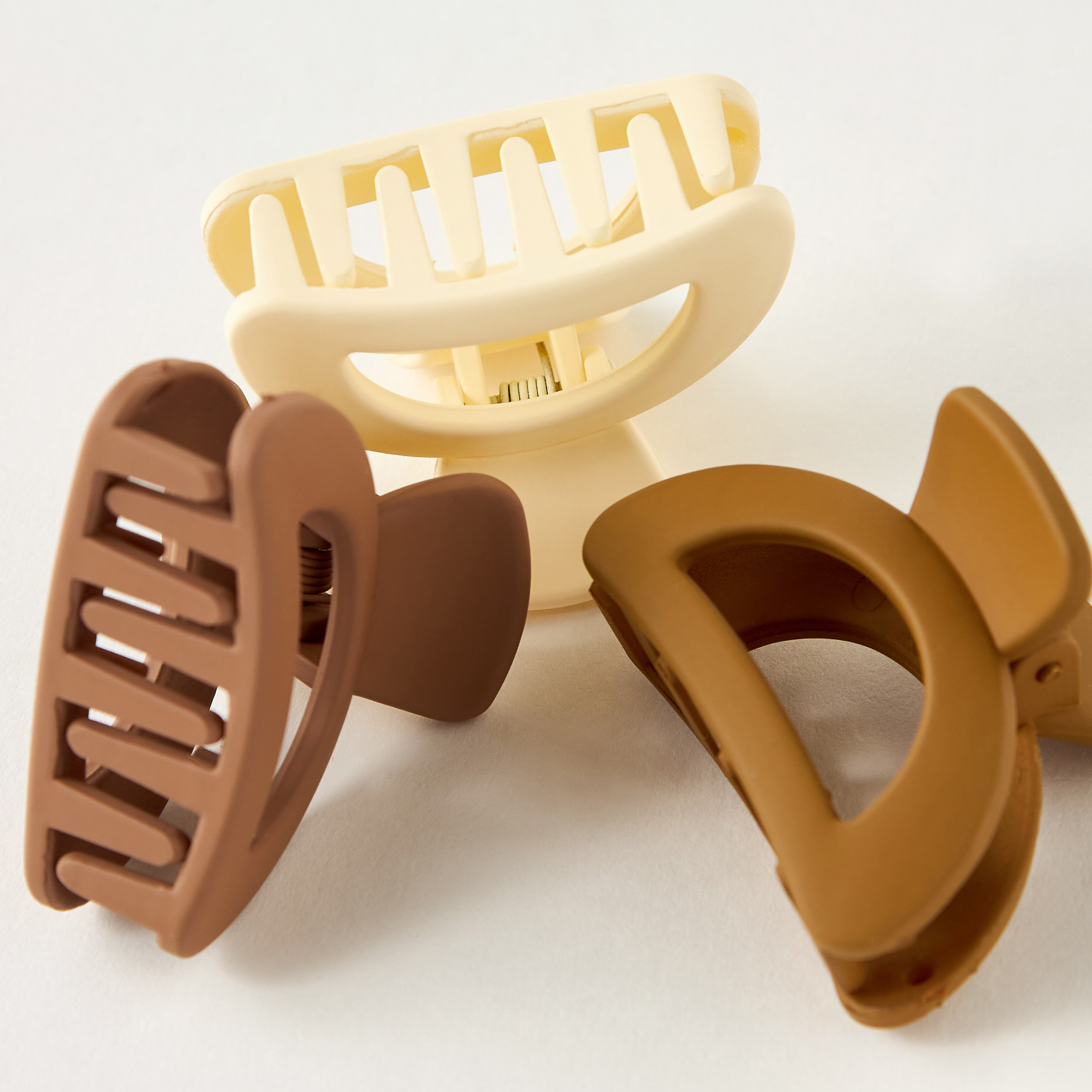 Solid Half Moon Hair Clamp - Set of 3-women-hairaccessories-clamps-image-3