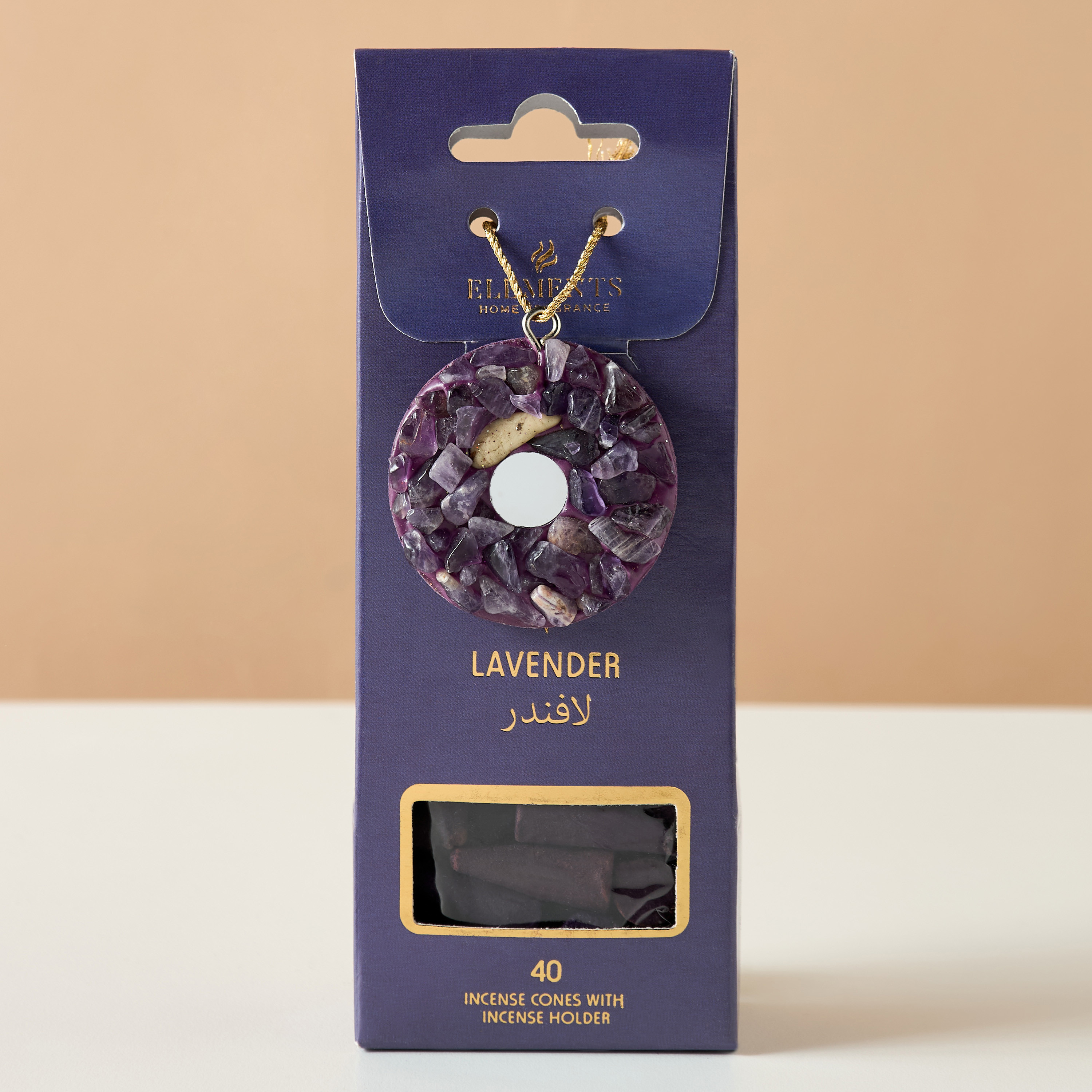 Elements Lavender Incense Cone with Holder - Set of 40-household-homefragrance-potpourri-image-2