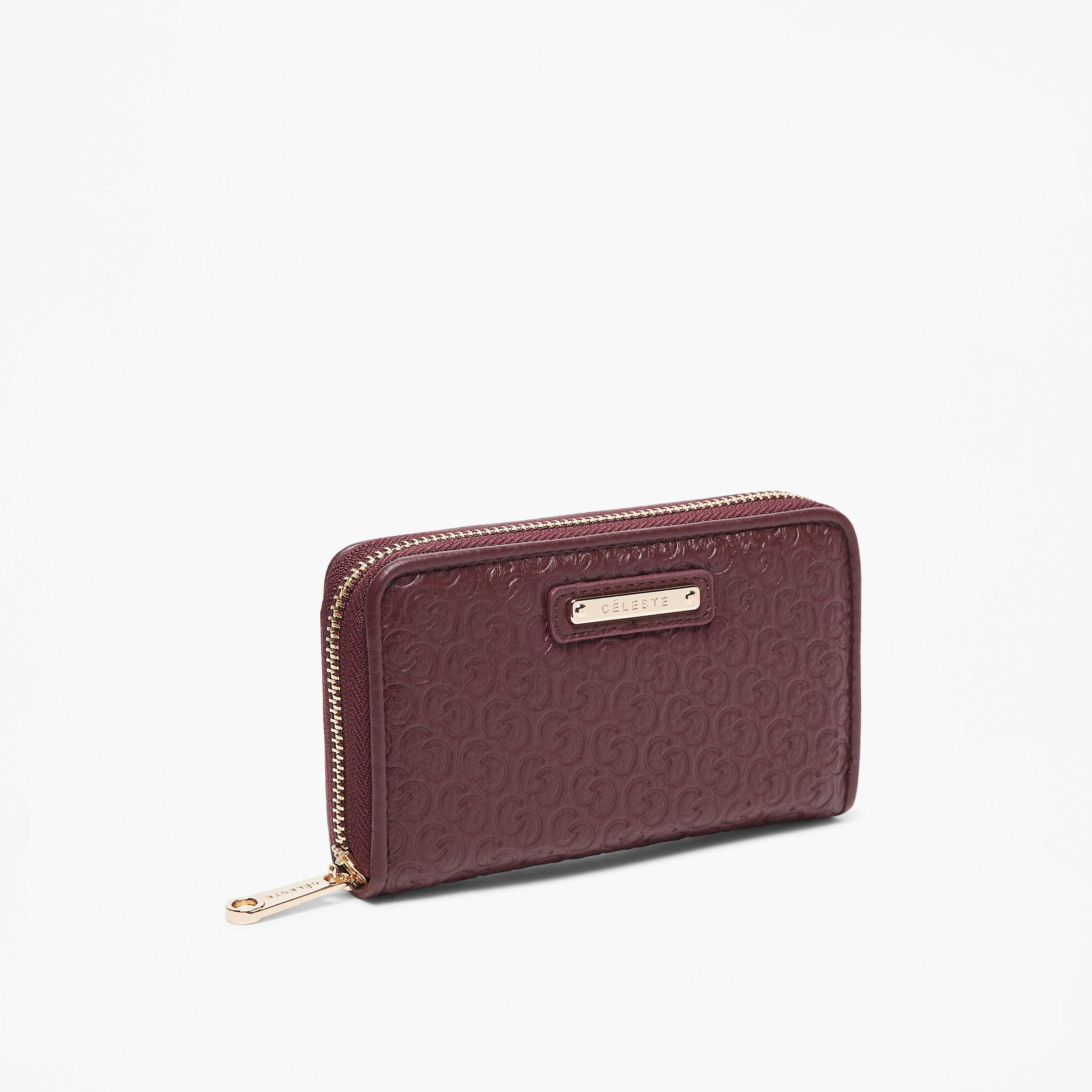Celeste Monogram Embossed Zip Around Wallet-women-bagsandwallets-wallets-image-2