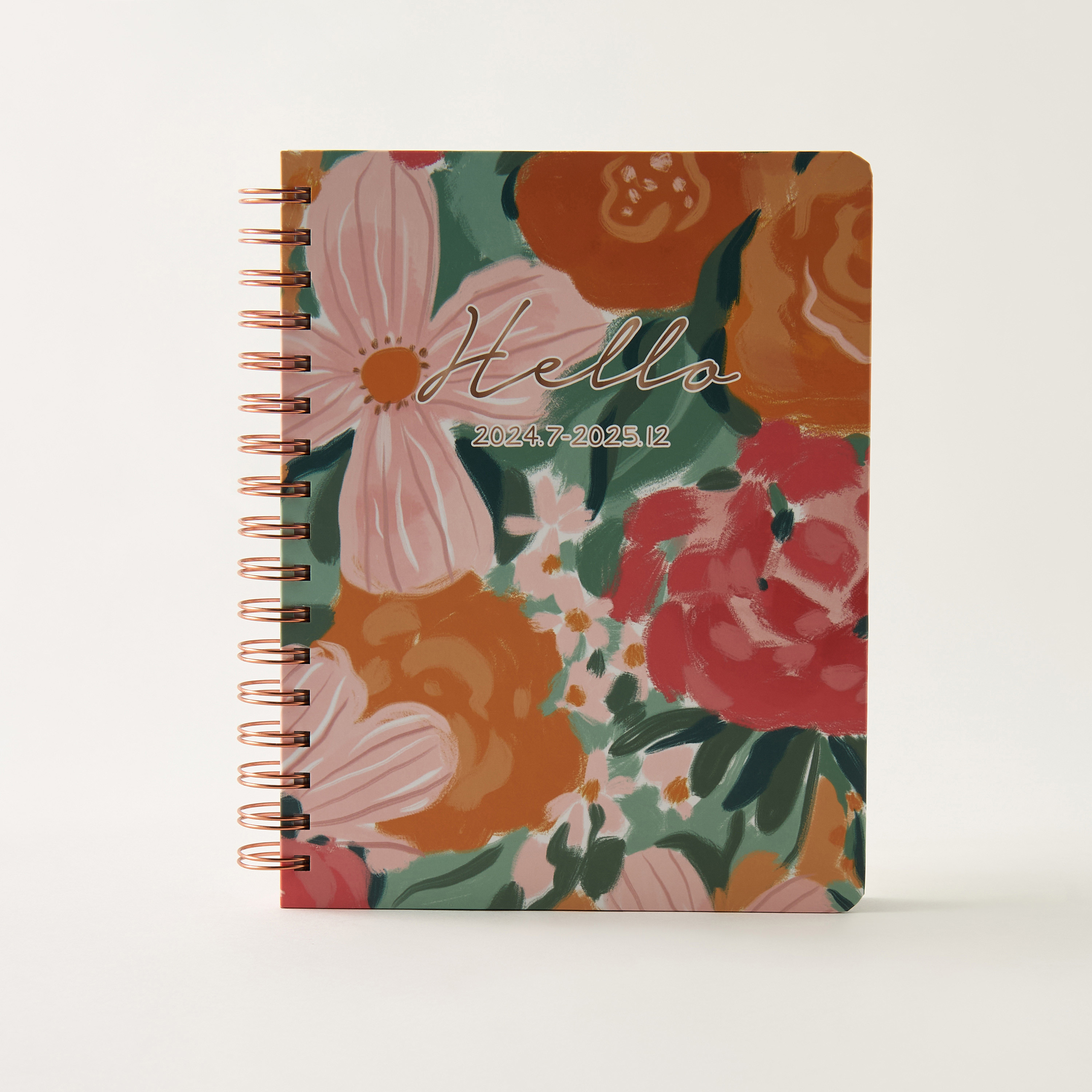 Floral Print A5 Spiral Journal-school-stationery-notebooks-image-1