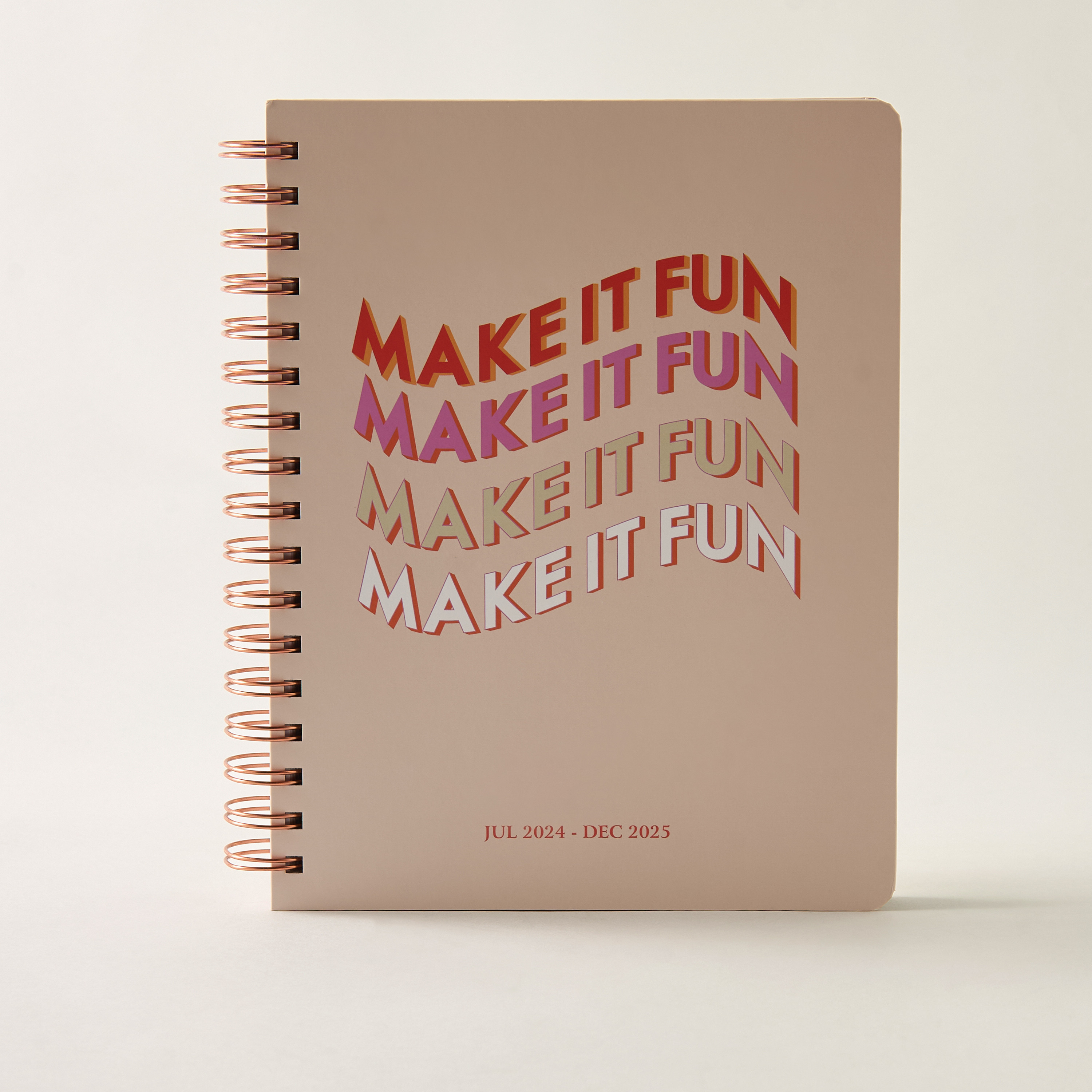 Typographic Print A5 Spiral Journal-school-stationery-planners-image-1