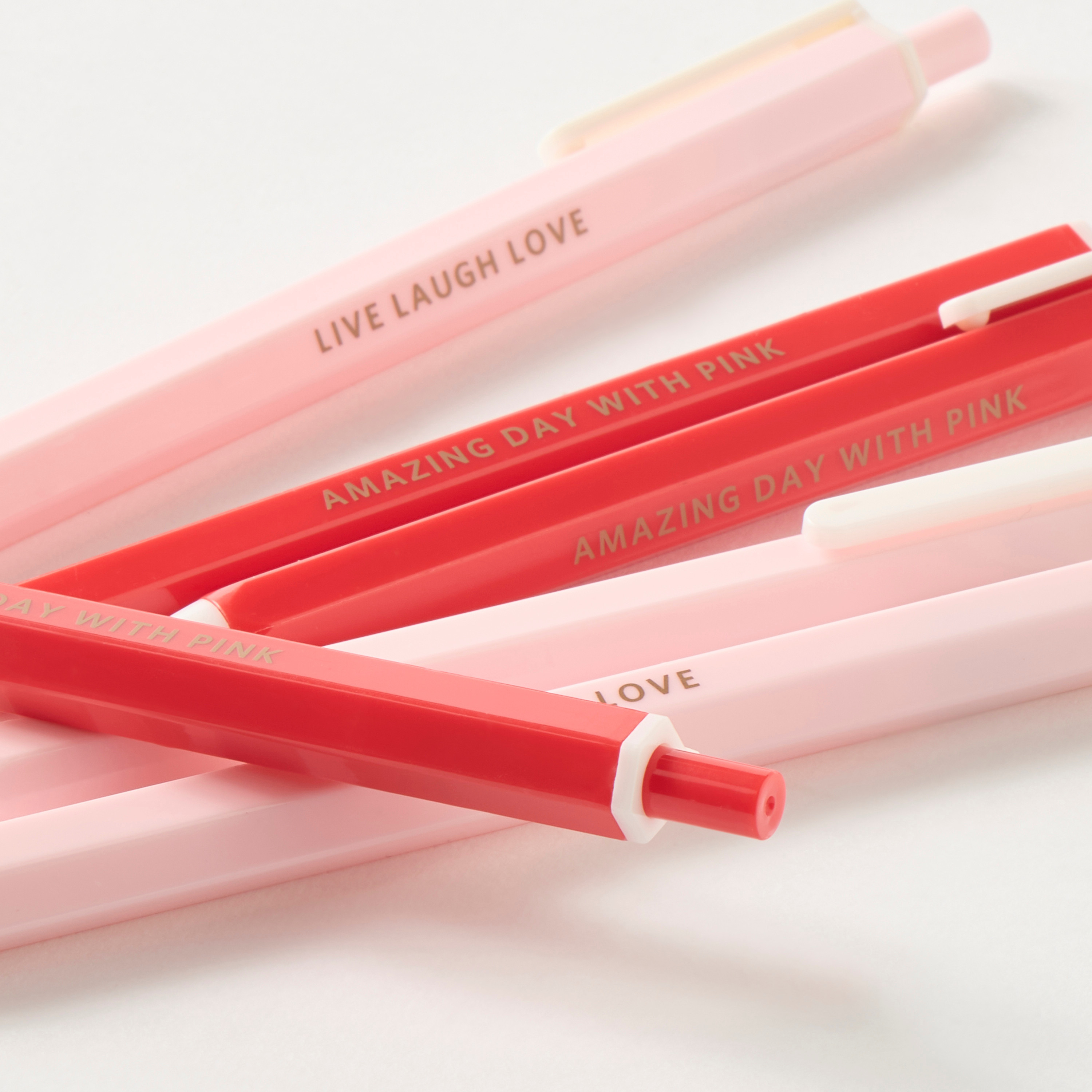 Slogan Print Ball Pen - Set of 6-school-stationery-pensandpencils-image-4