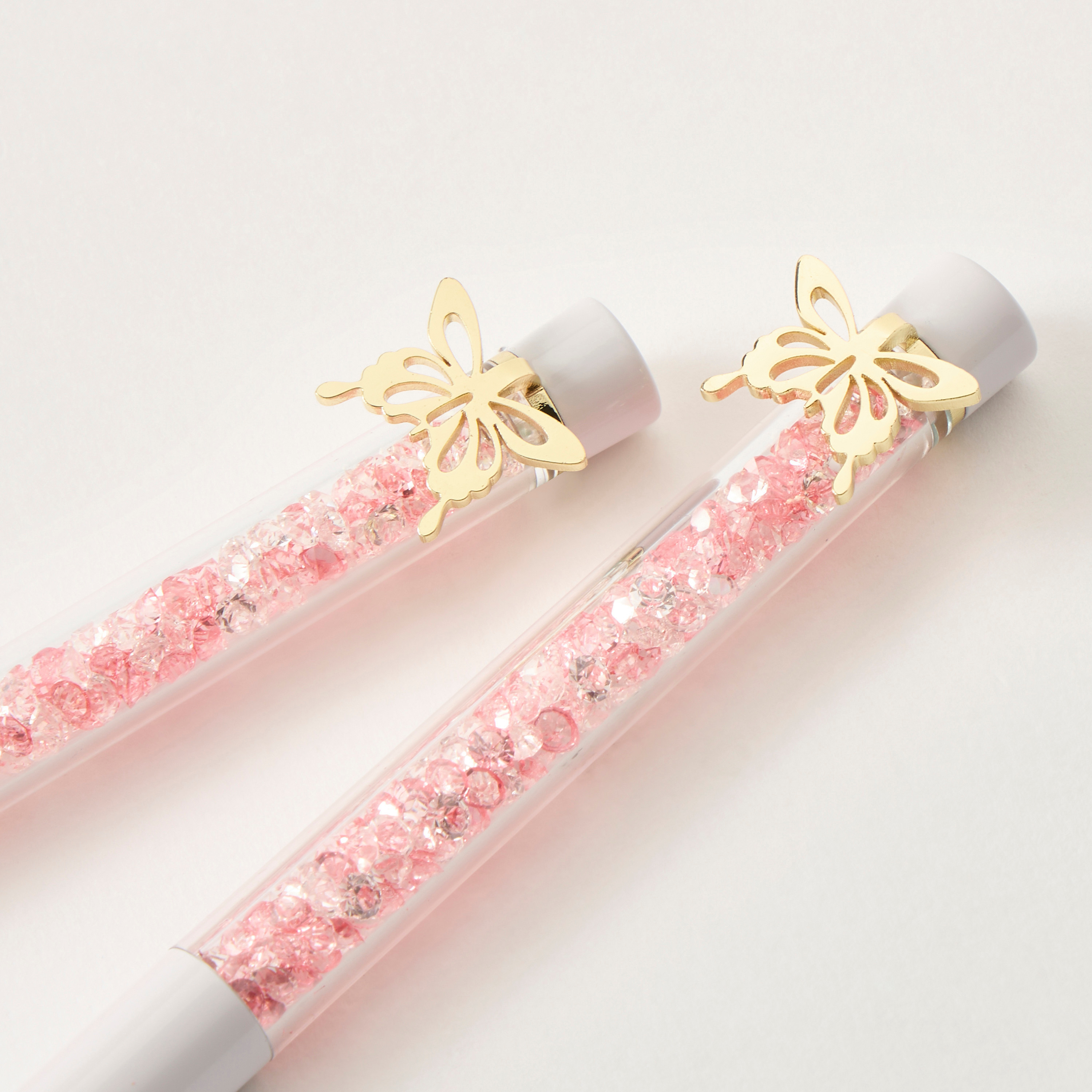 Bloom Glitter Pen with Butterfly Embellishments - Set of 2-school-stationery-pensandpencils-image-4