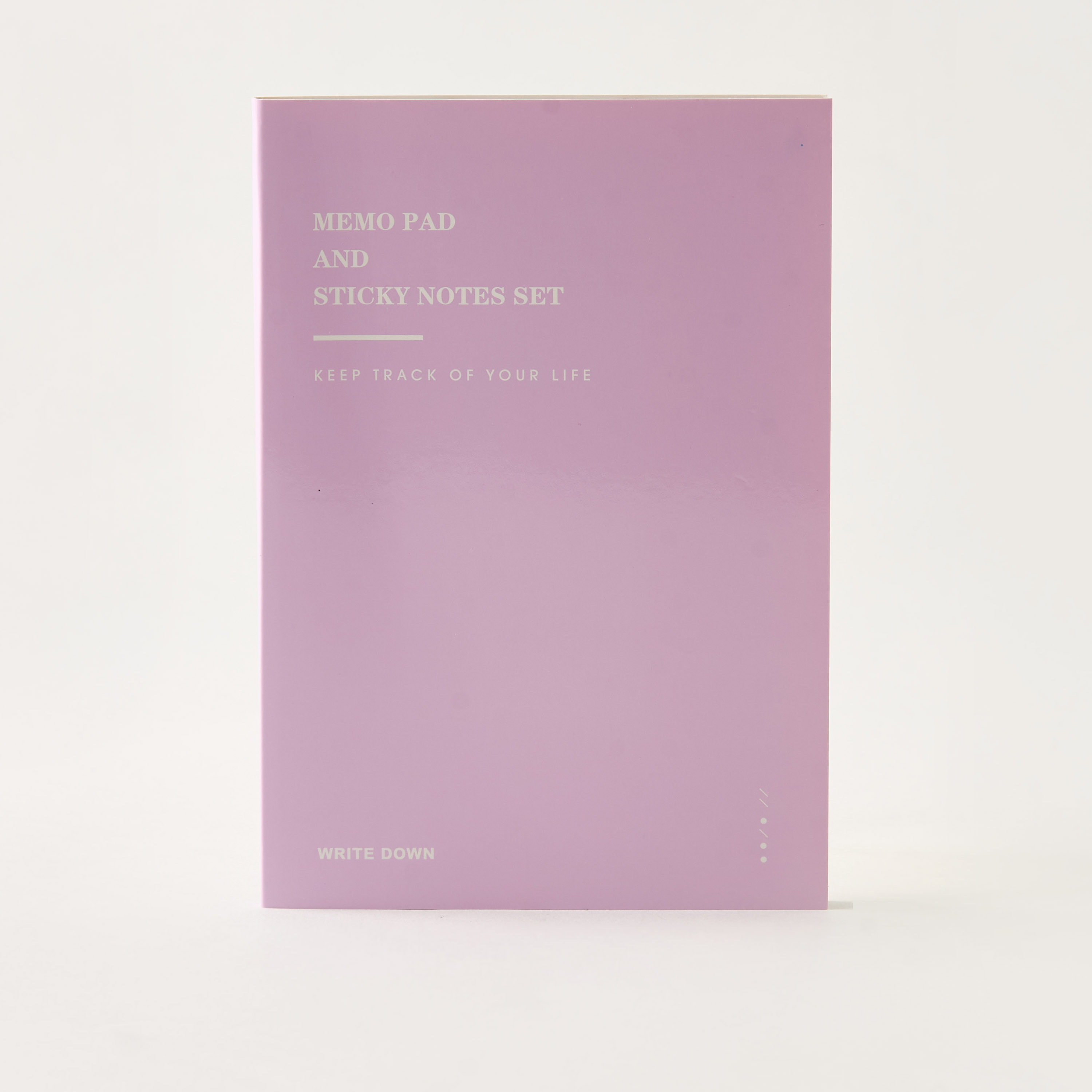 Slogan Print 8-Piece Memo Pad and Sticky Notes Set-school-stationery-sets-image-1