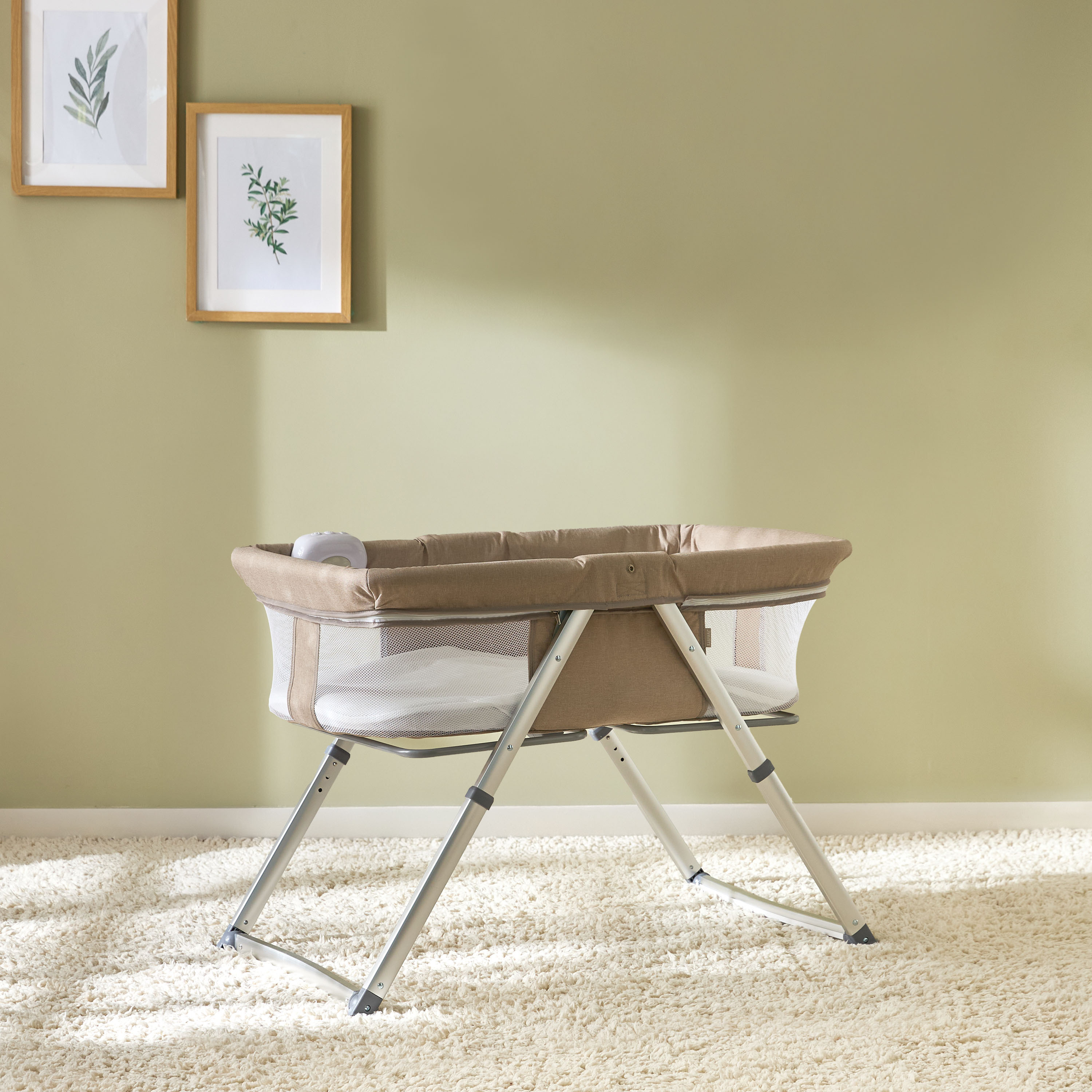 Juniors Drew Foldable Rocking Bassinet with Music and Vibration-baby-nursery-furniture-cribsandbeds-bassinets-image-2